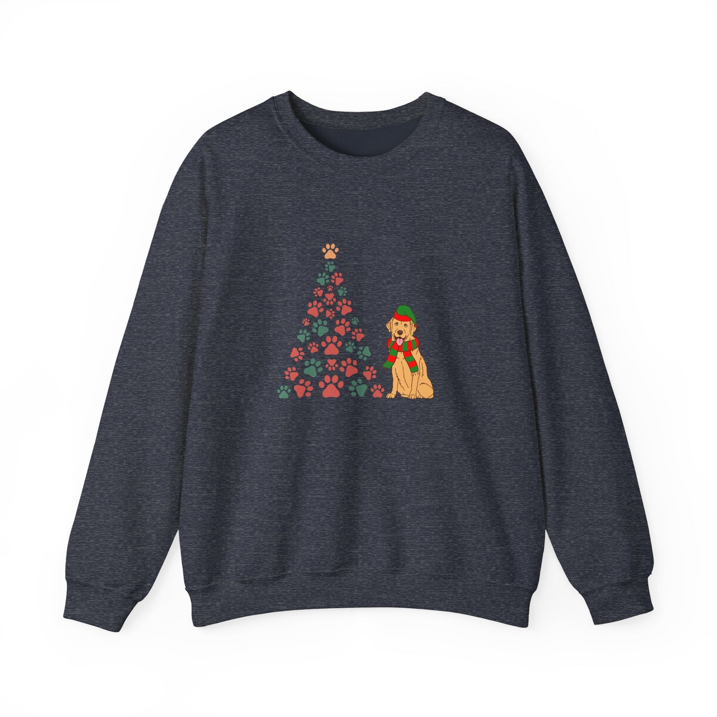 Christmas Tree & Dog - Unisex Heavy Blend™ Crewneck Sweatshirt -10239