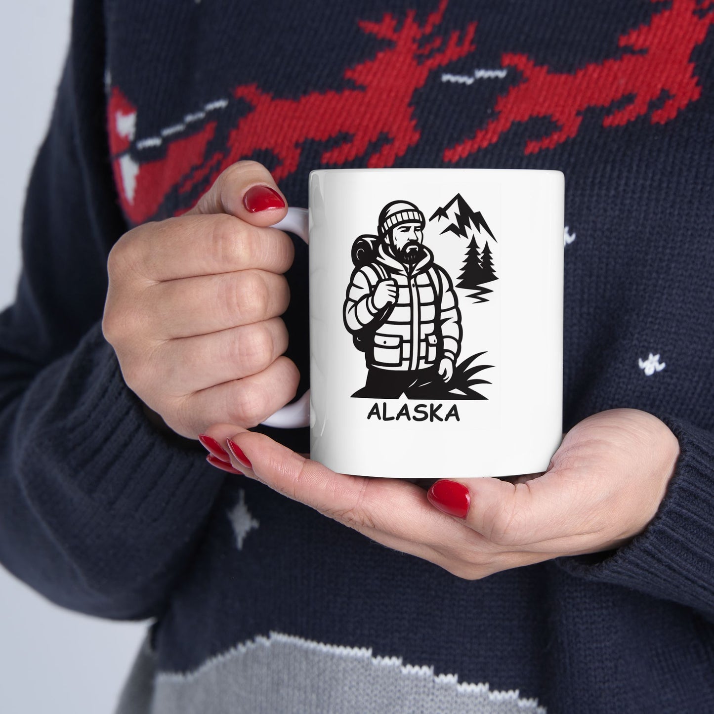 "Alaska: The only place where ‘layers’ isn’t just a fashion choice." Ceramic Mug - 12990