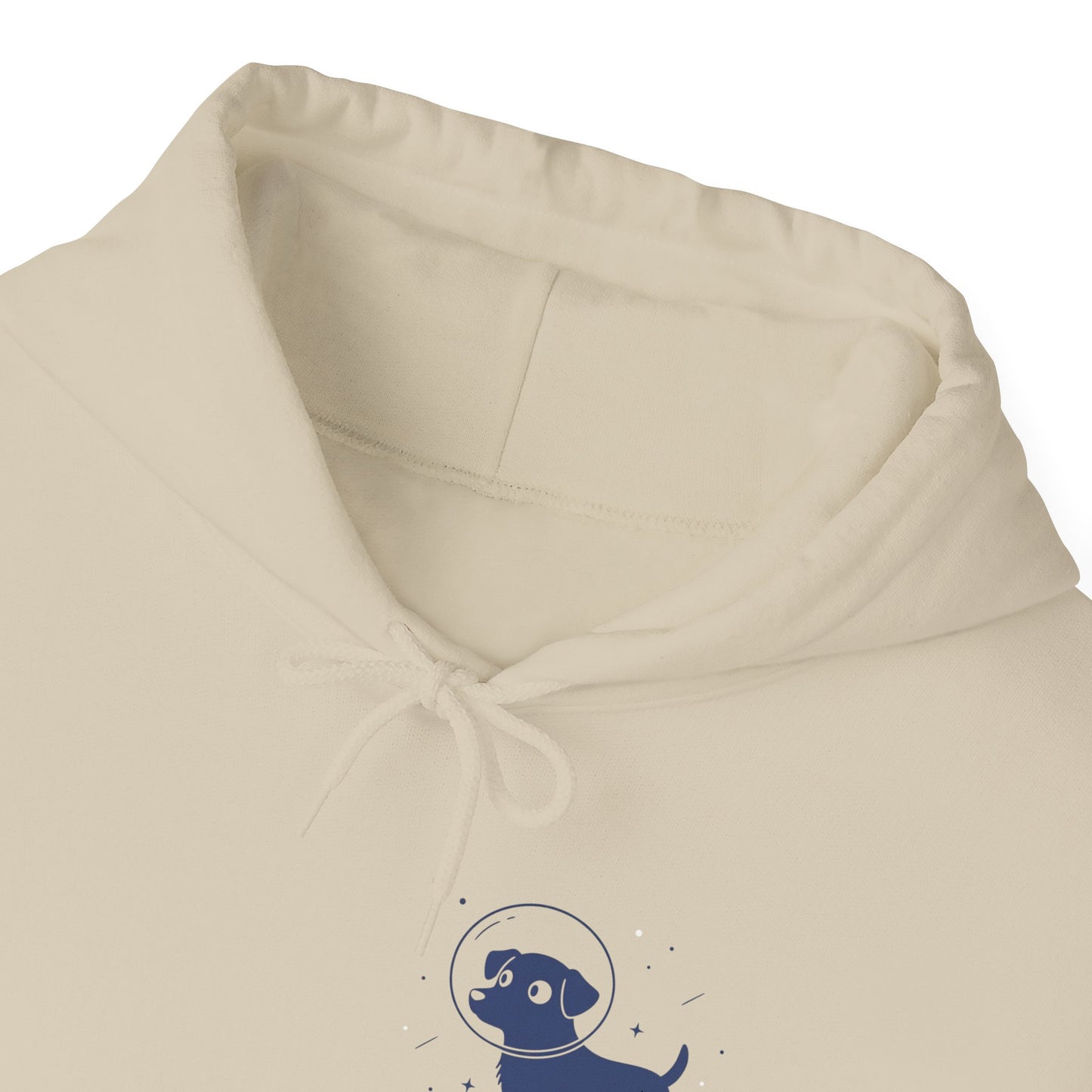 Dog in Space Hoodie – Space Puppy Graphic Hooded Sweatshirt, Unisex Heavy Blend™ - 14679