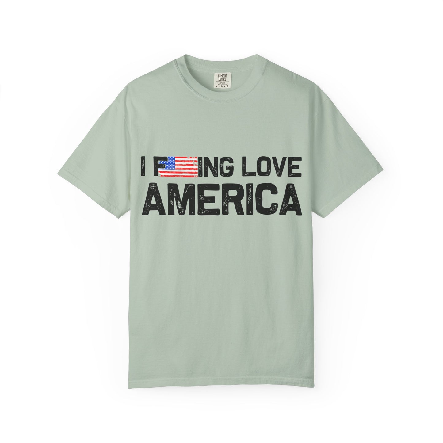 Unisex T-Shirt with Patriotic Love for America, Casual Tee, Independence Day Gift, Love America Shirt, Gift for Patriot - 13654