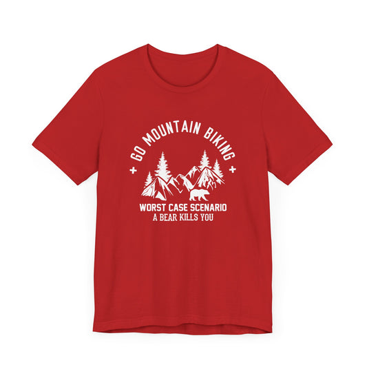 Bicycle: Go Mountain Biking - Unisex Jersey Short Sleeve Tee