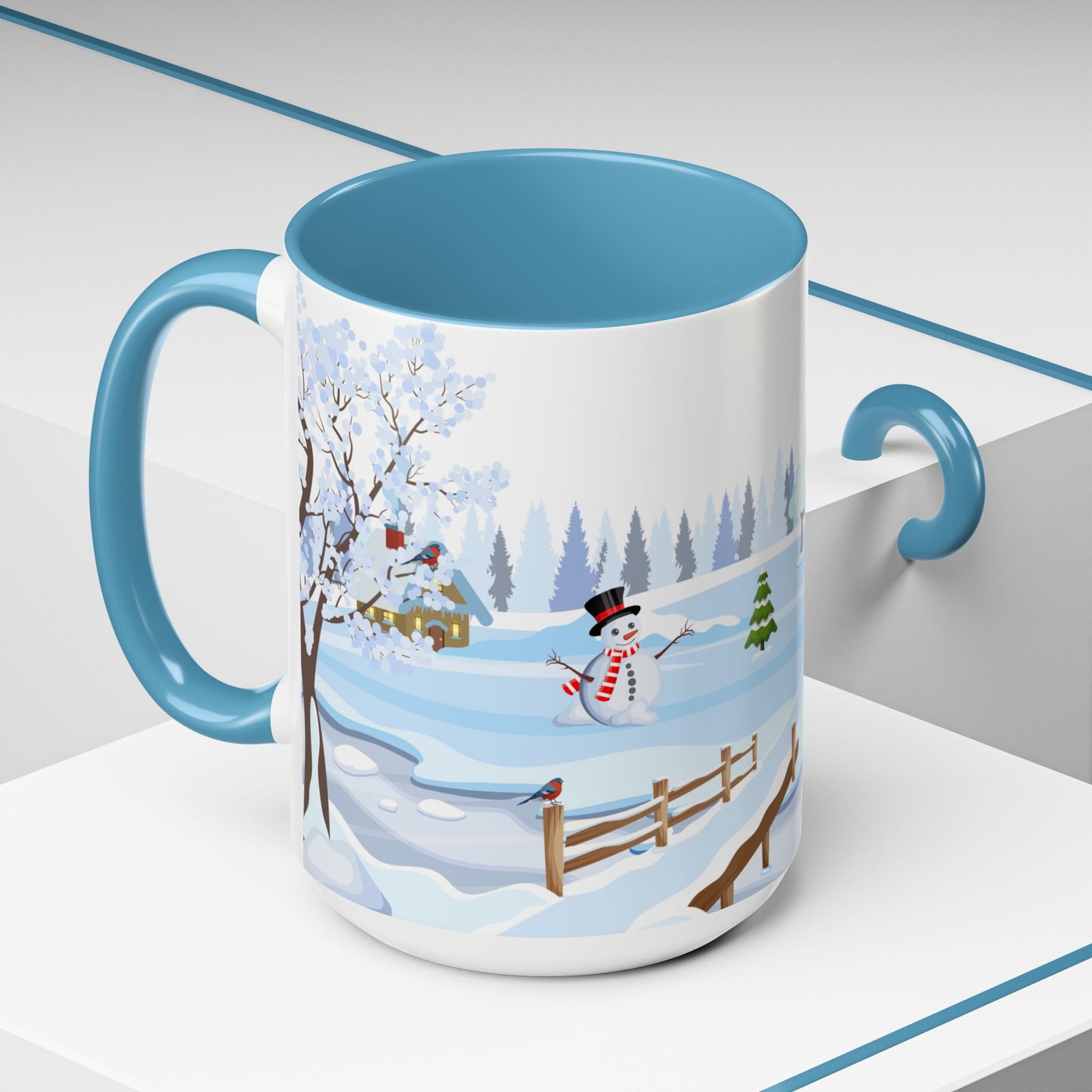 Winter Day Outside - Accent Coffee Mug (11, 15oz) - 10453