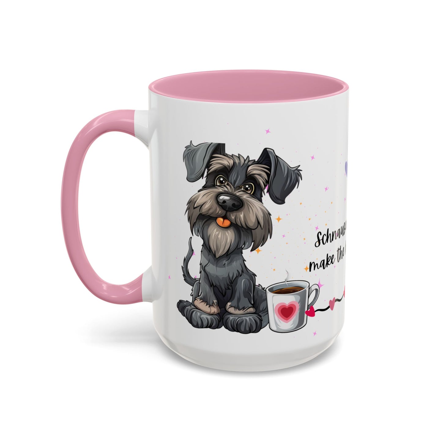 Schnauzers and Coffee Make the Best Mornings - Colorful Mugs, 11oz - 10655