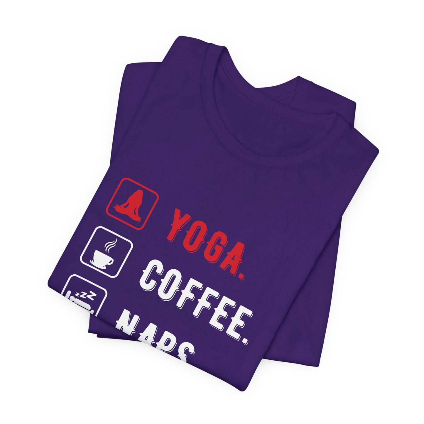 Yoga Coffee Naps - Unisex Jersey Short Sleeve Tee - 12159