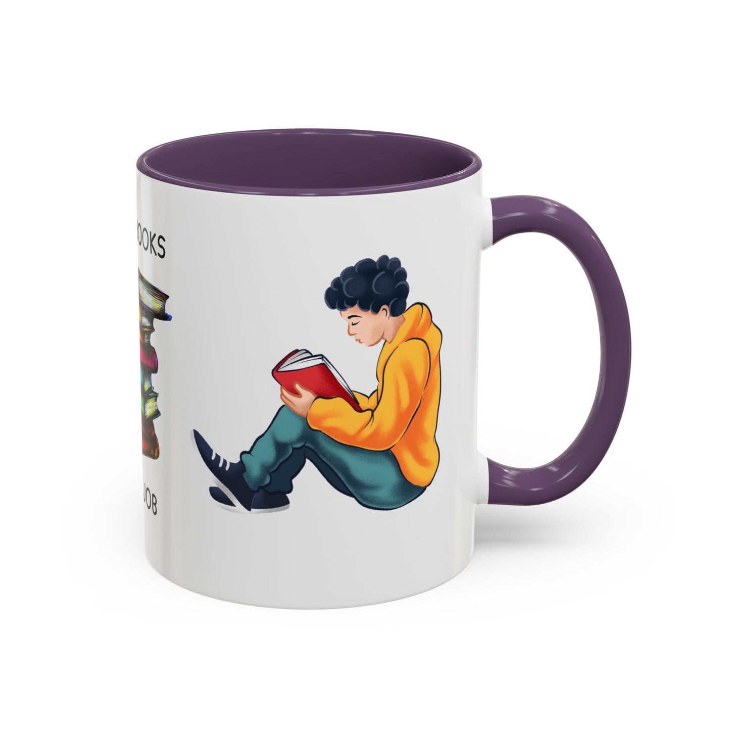 Reading Books, It's My Job - Accent Coffee Mug (11, 15oz) - 10690