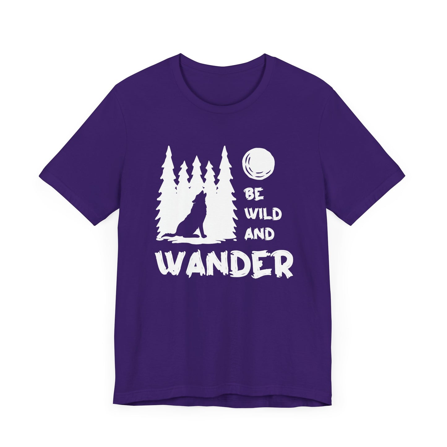 Camping: Be Wild & Wander - Unisex Jersey Short Sleeve Tee - 12632
