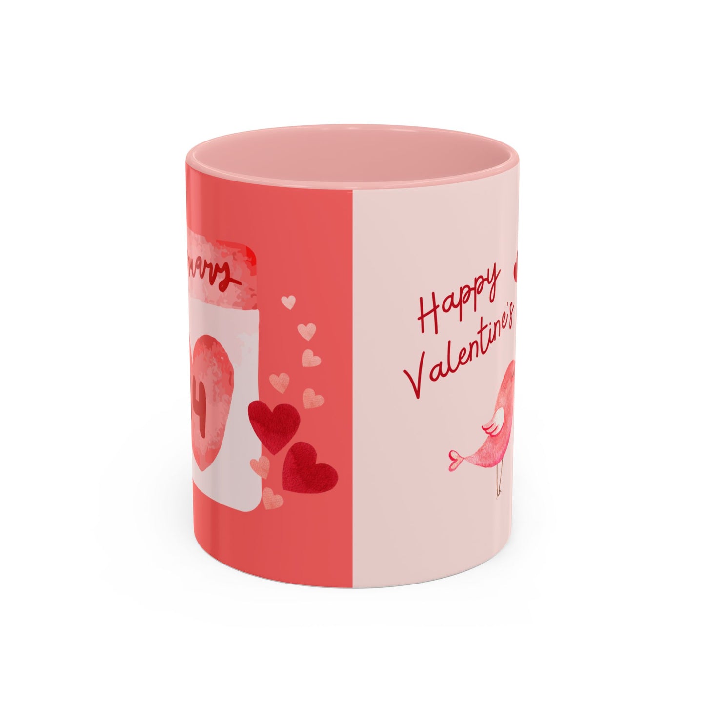 February 14, Happy Valentine's - Accent Coffee Mug (11, 15oz) - 11123