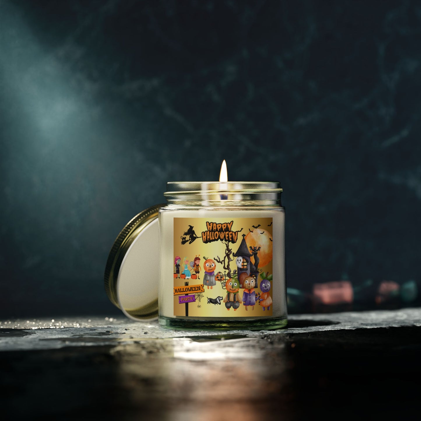 Ghoulish Glow - Scented Coconut Apricot Candles (4oz, 9oz)