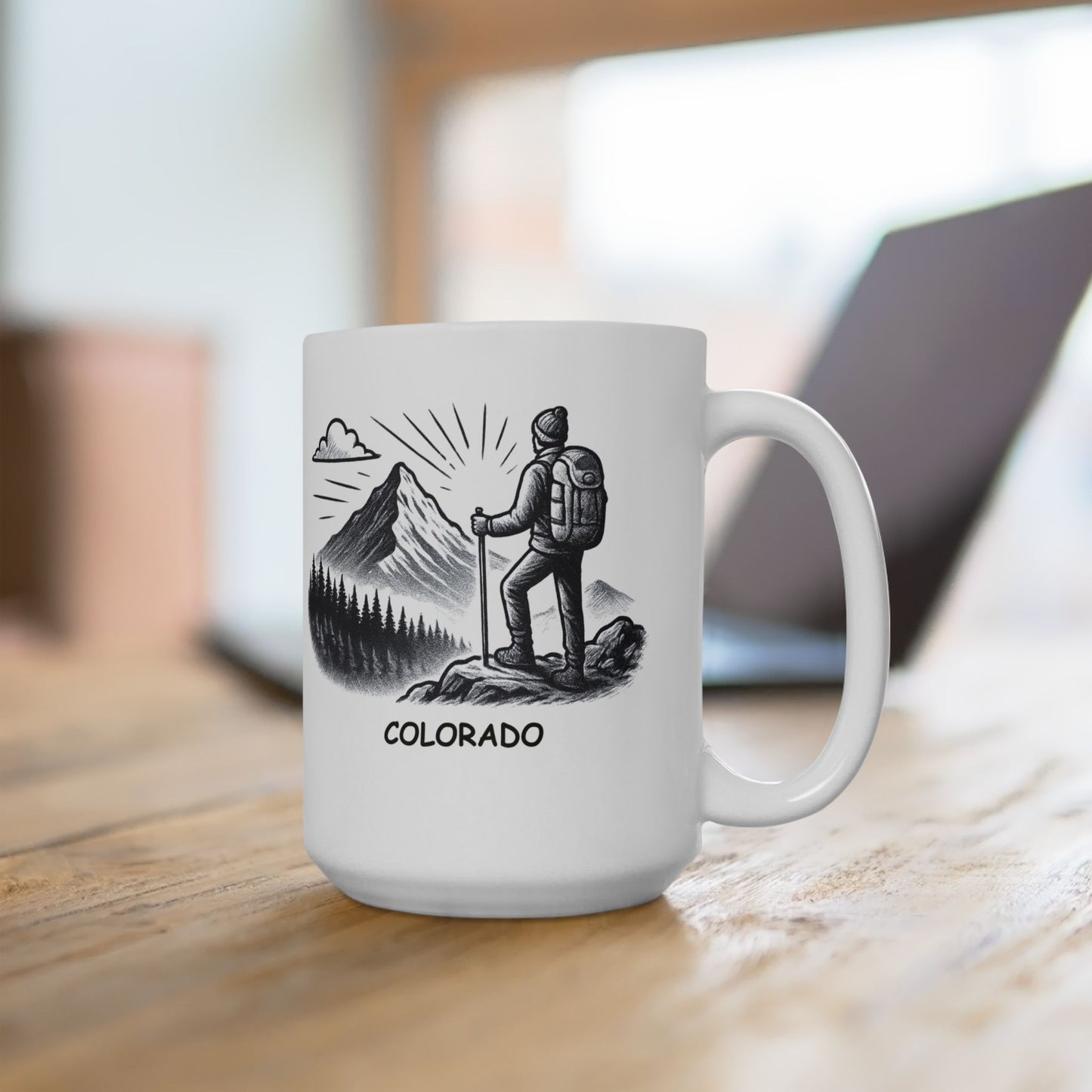 "In Colorado, we believe the best view comes with a little altitude." Ceramic Mug - 13530