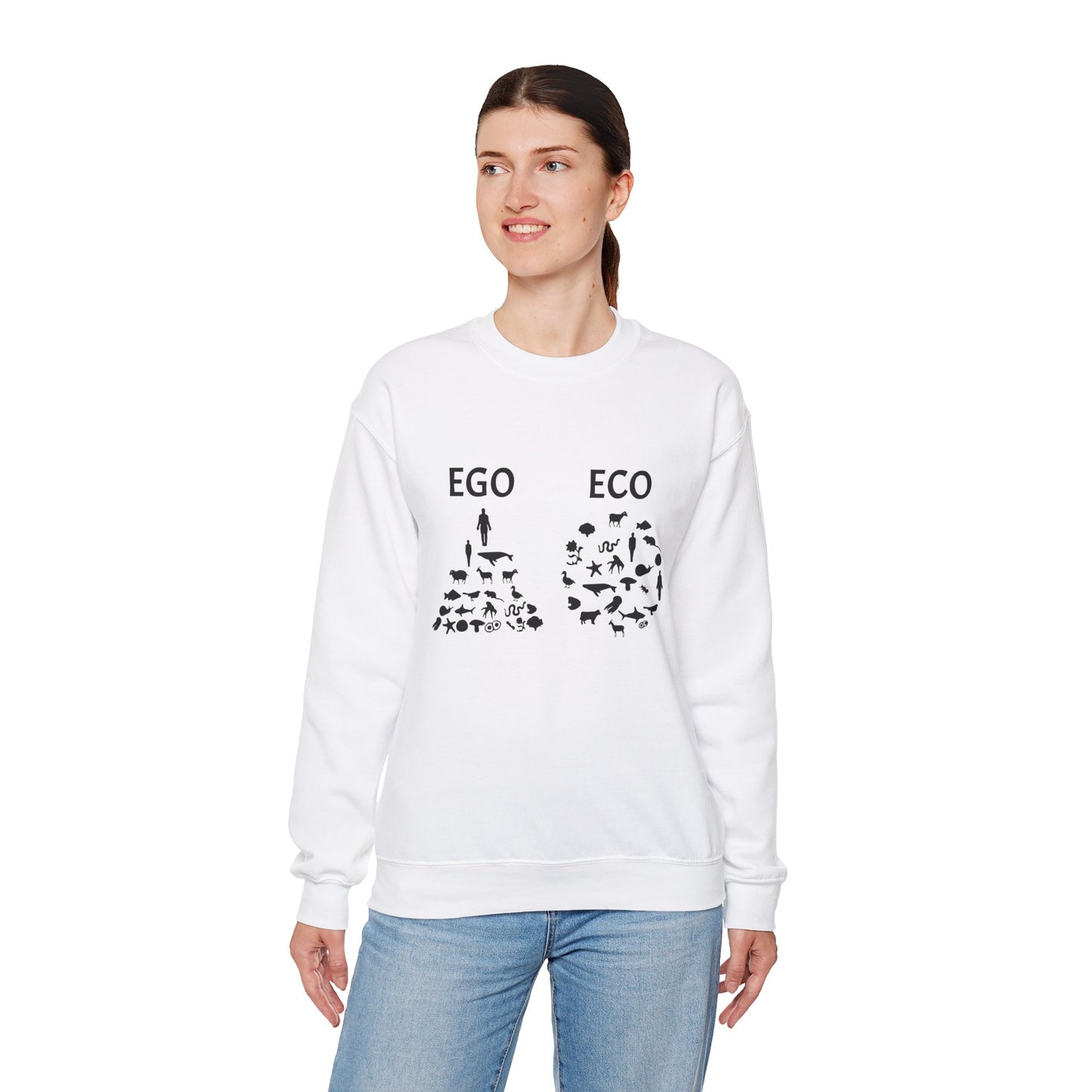 Ego VS Eco - Unisex Heavy Blend™ Crewneck Sweatshirt