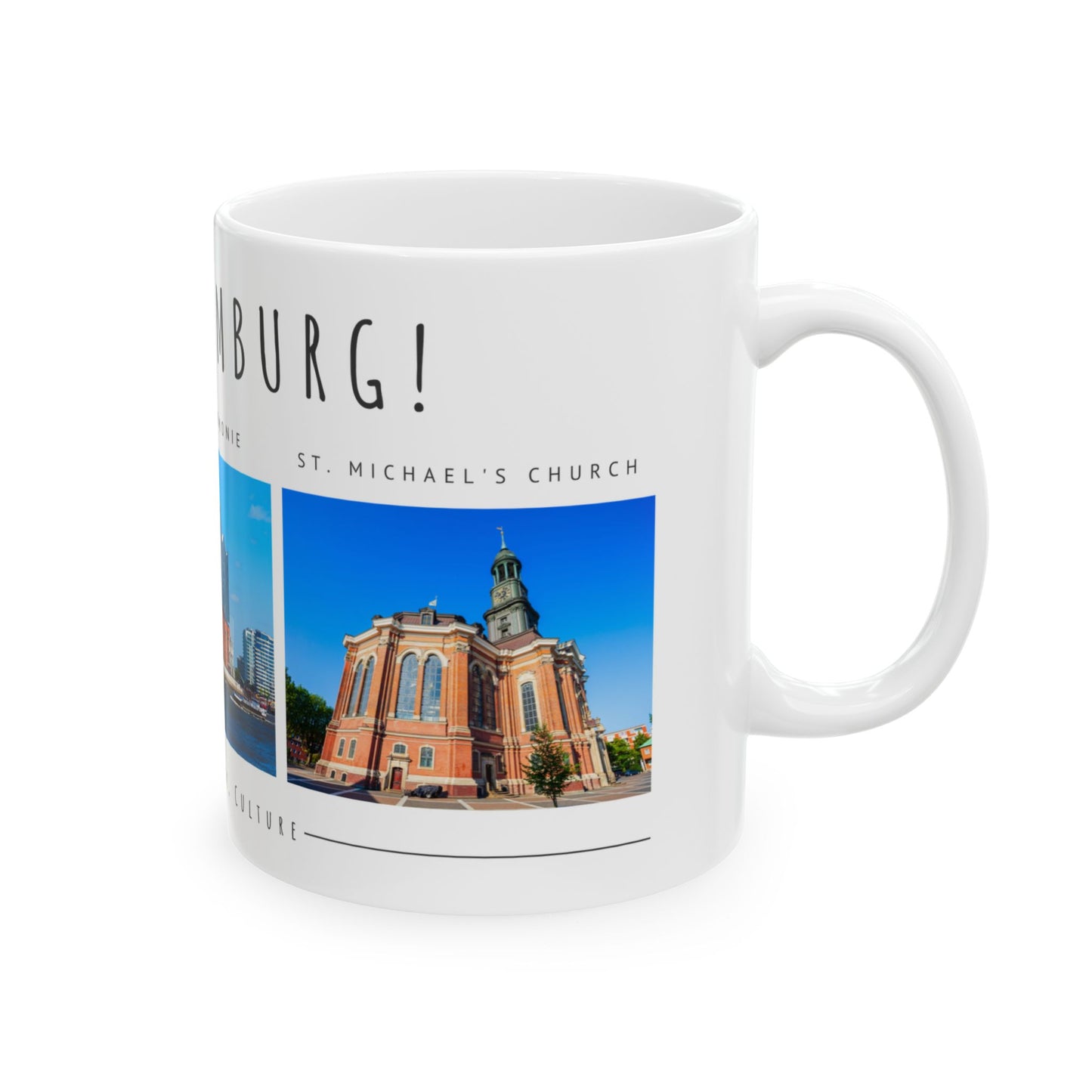 Hello Hamburg Ceramic Mug - 11oz & 15oz, Perfect Gift for Travel Lovers - 12174