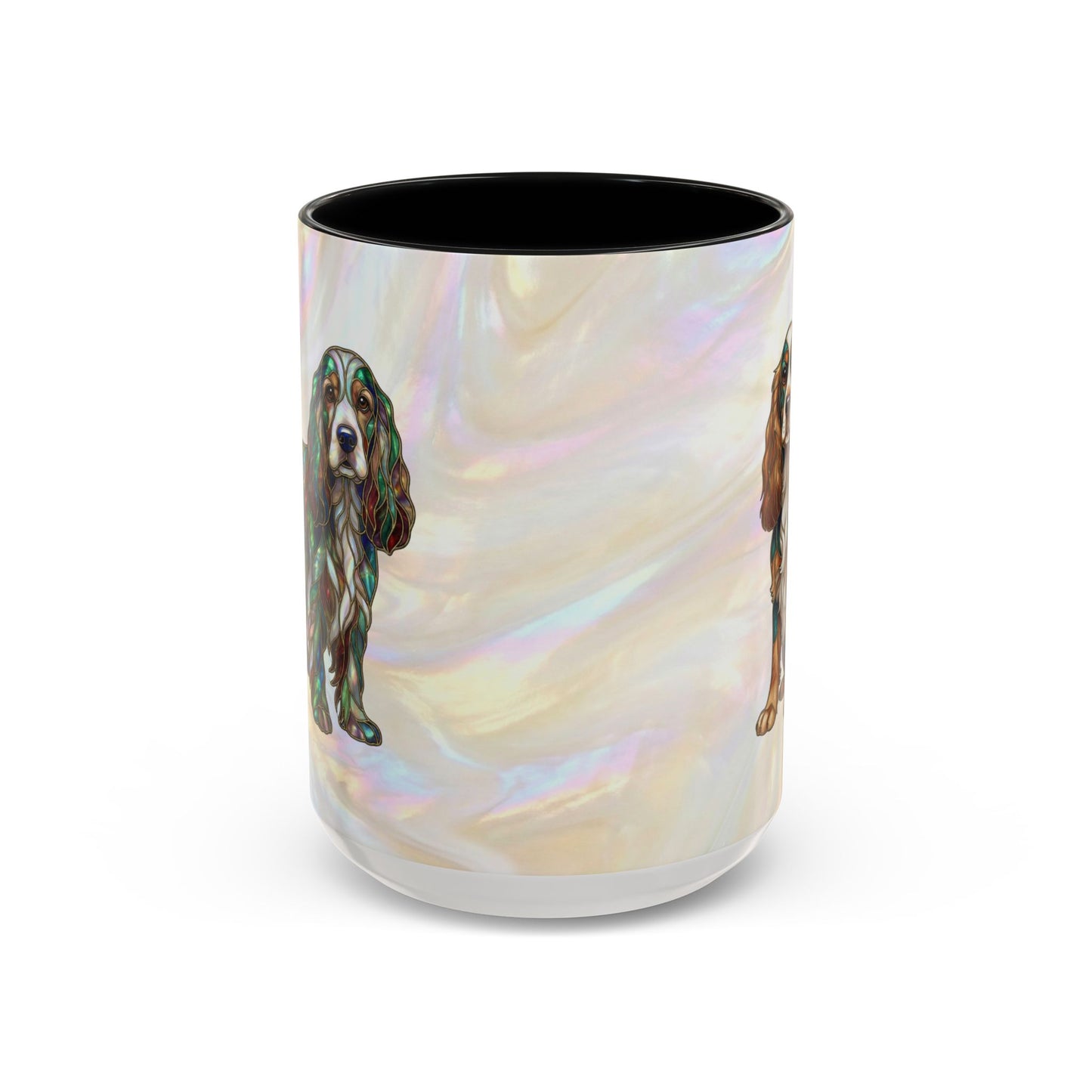 Cocker Spaniel Accent Coffee Mug -Stained Glass Style (11/15oz) - 14626