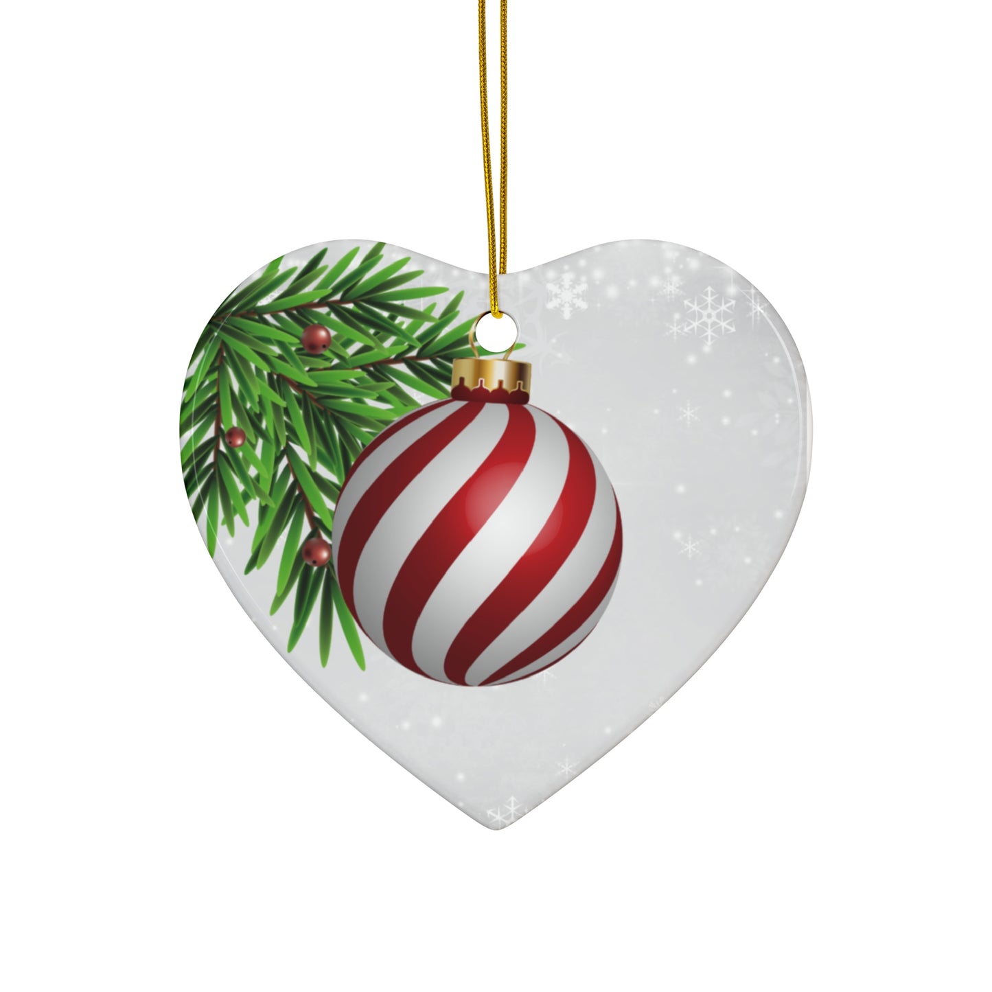 Holiday Cheer - Ceramic Ornament, 4 Shapes