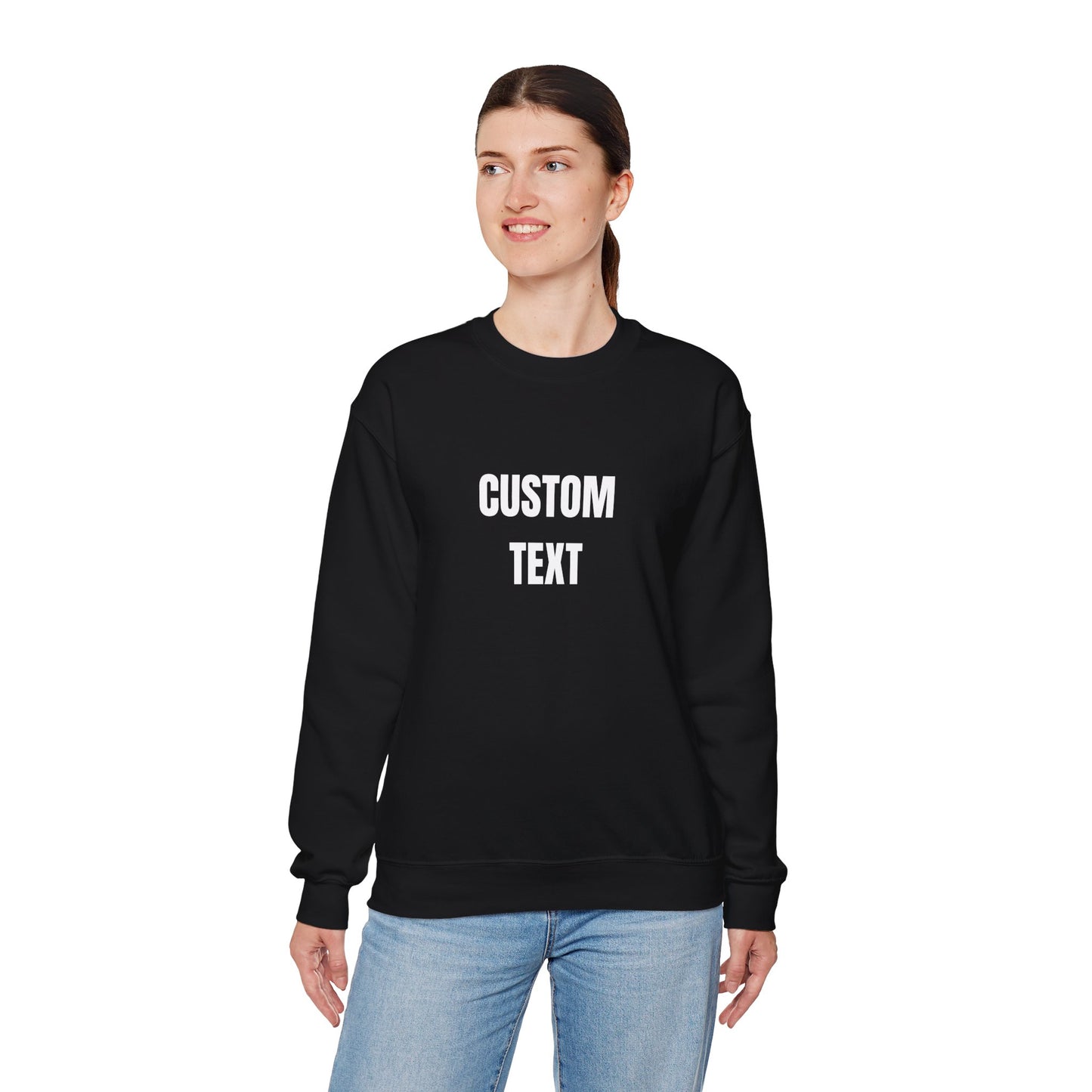 Custom Text Crewneck Sweatshirt – Personalized Unisex Pullover - 14682