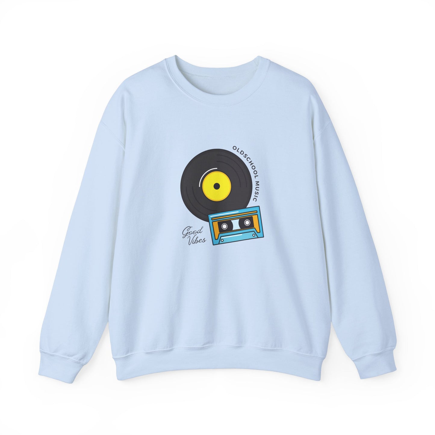 Record & Cassette, Old School Music - Unisex Heavy Blend™ Crewneck Sweatshirt - 11273