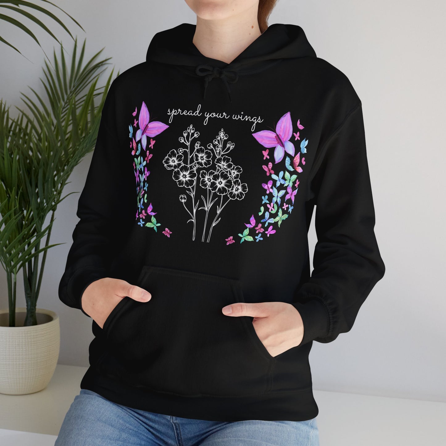 Butterfly Unisex Heavy Blend™ Hooded Sweatshirt - 12319