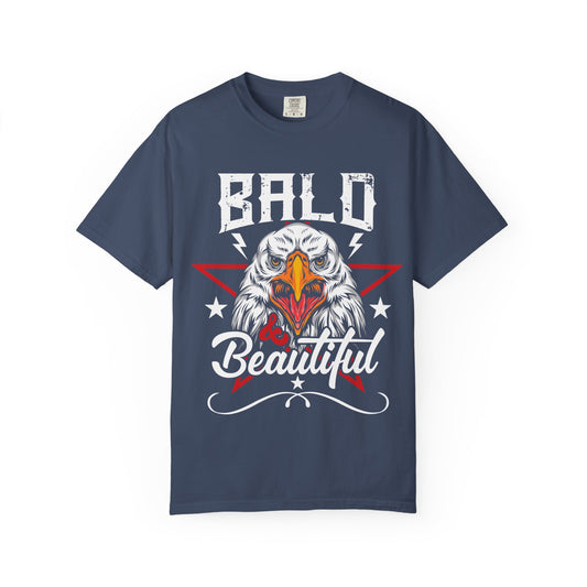 American Eagle, Bald is Beautiful T-Shirt, Unisex Garment-Dyed Tee - 13491