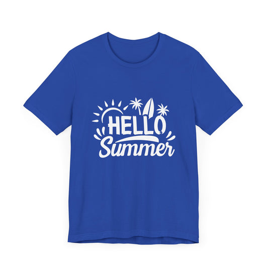 Hello Summer - Unisex Jersey Short Sleeve Tee - 13098
