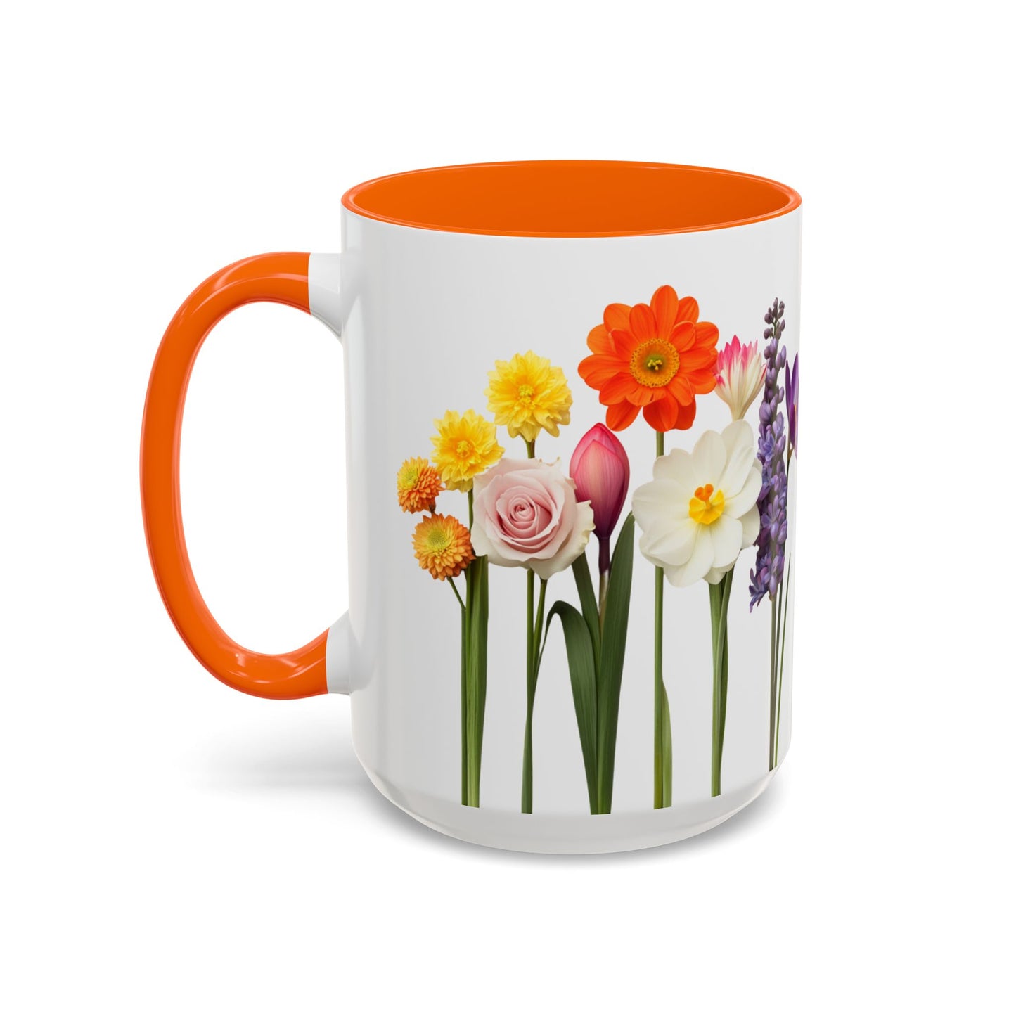 Bright Flowers - Accent Coffee Mug (11, 15oz) - 10400