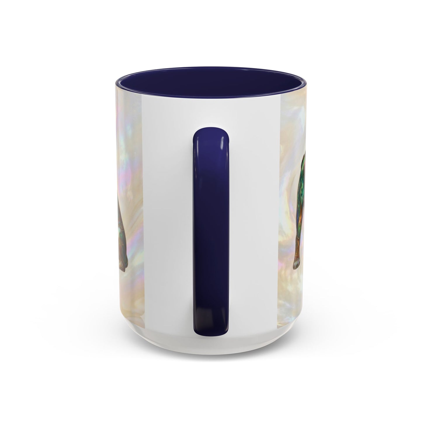 English Bulldog Accent Coffee Mug -Stained Glass Style (11/15oz) - 14630