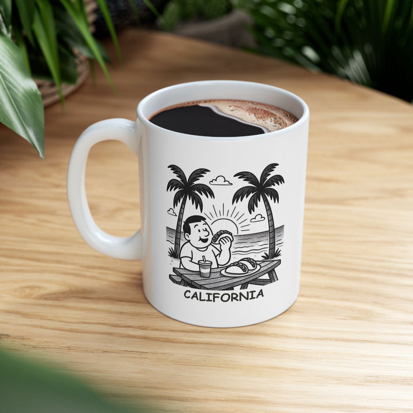 "I came for the tacos, stayed for the sunsets." Ceramic Mug – 12704