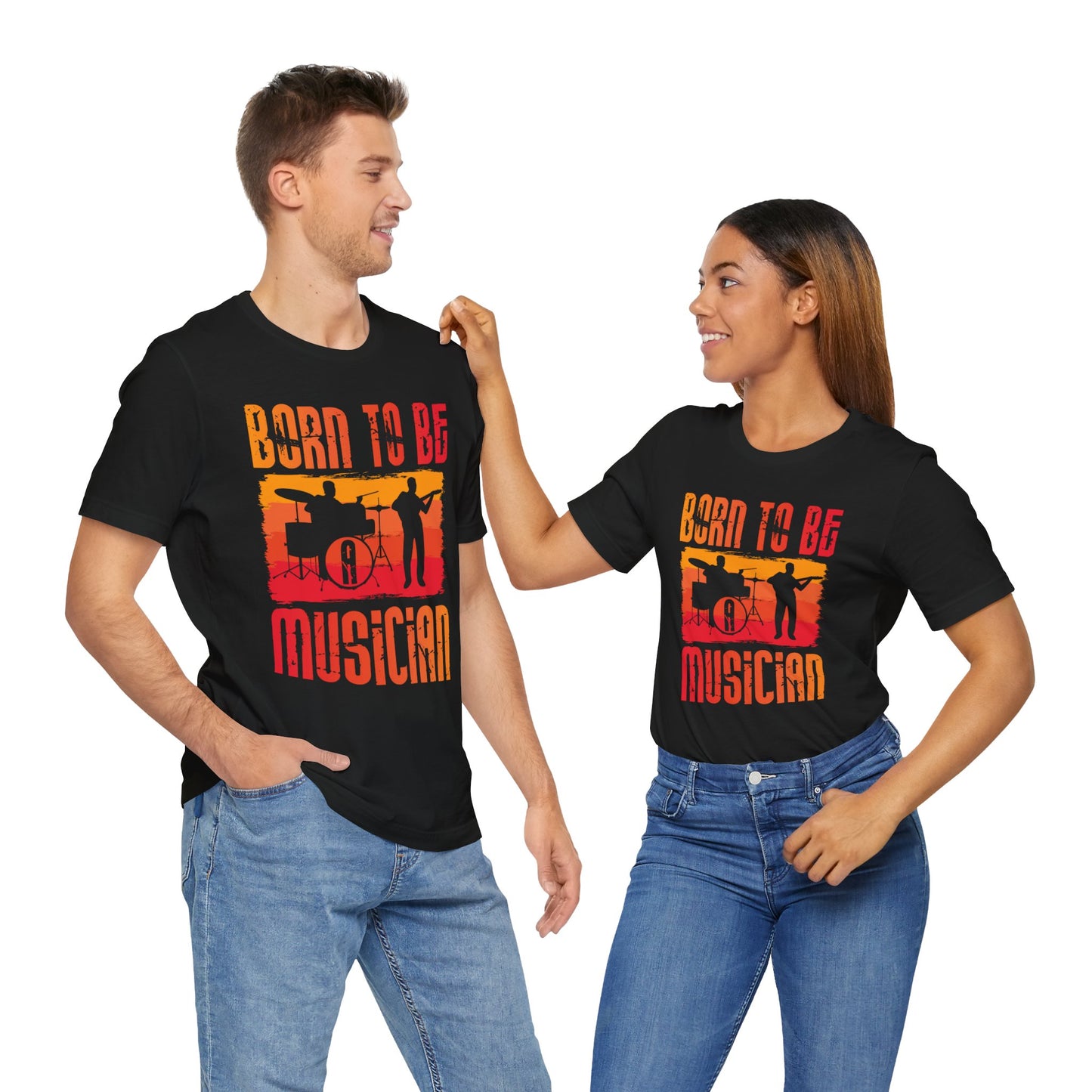 Music: Born To Be A Musician - Unisex Jersey Short Sleeve Tee