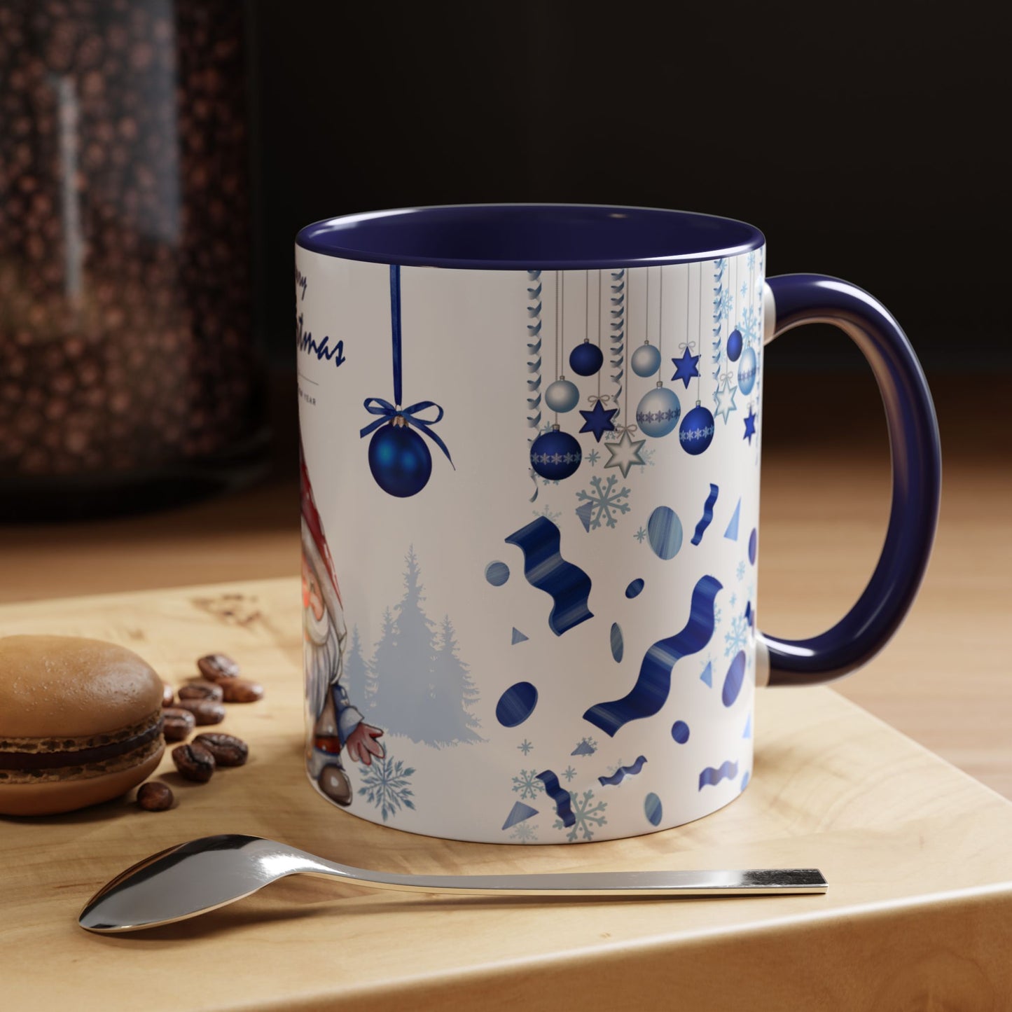 Blue Christmas - Accent Coffee Mug (11, 15oz)