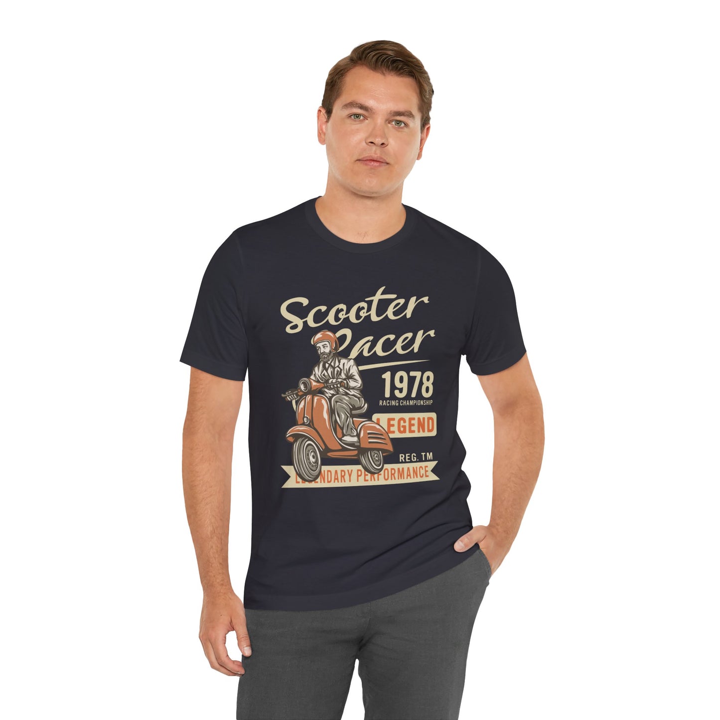 Scooter Racer - Unisex Jersey Short Sleeve Tee - 13376