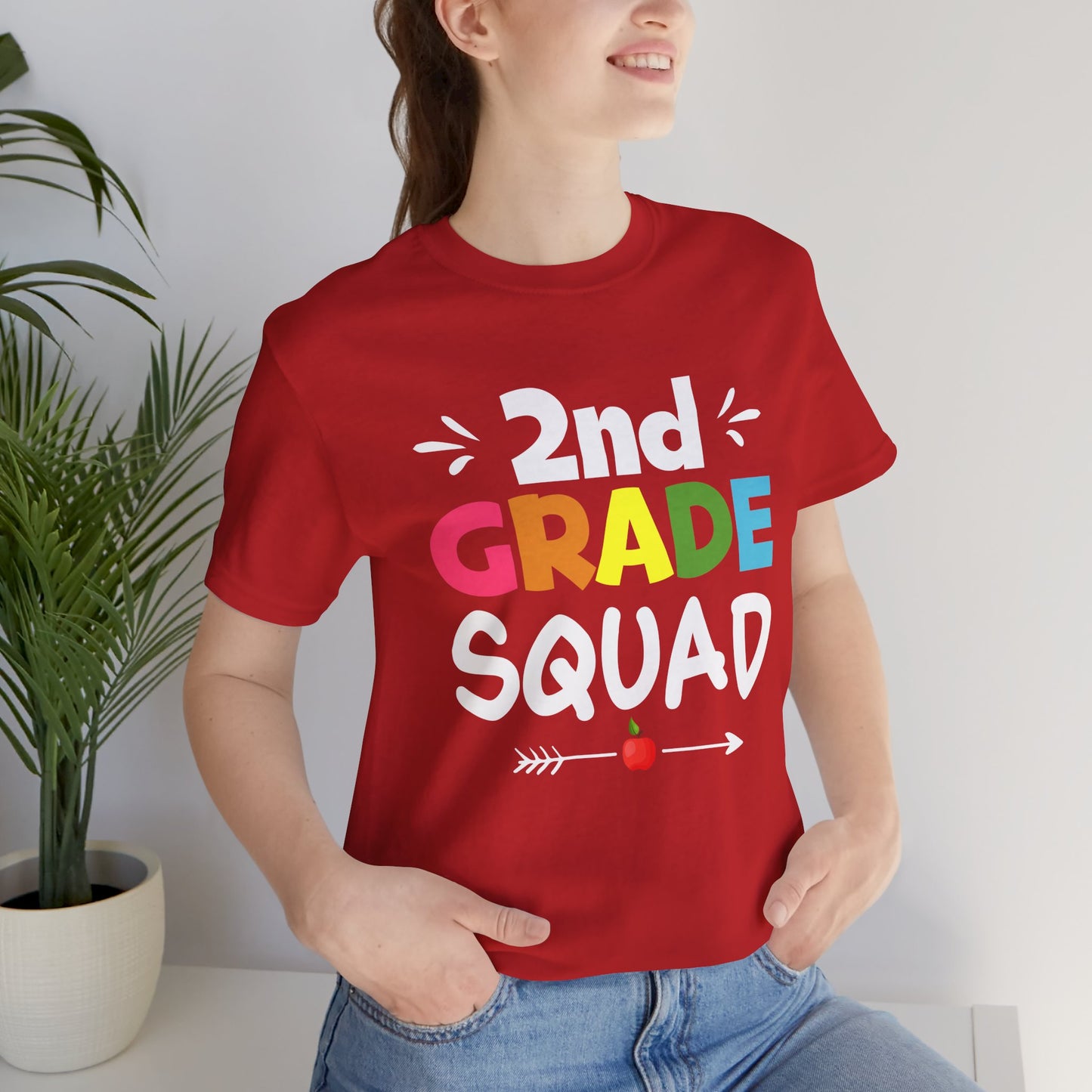 Teacher: 2nd Grade Squad - Unisex Jersey Short Sleeve Tee - 13532