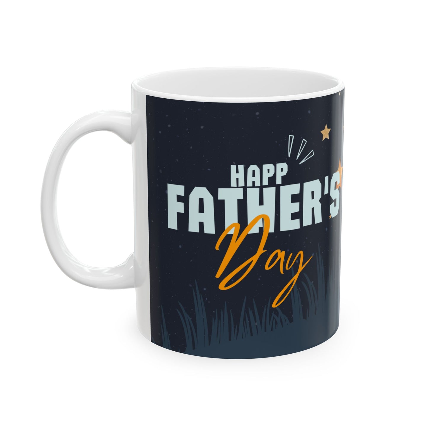 Father's Day Space Mug, Ceramic Coffee Cup, 11oz, 15oz, Gift for Dad, Custom Mug - 14013