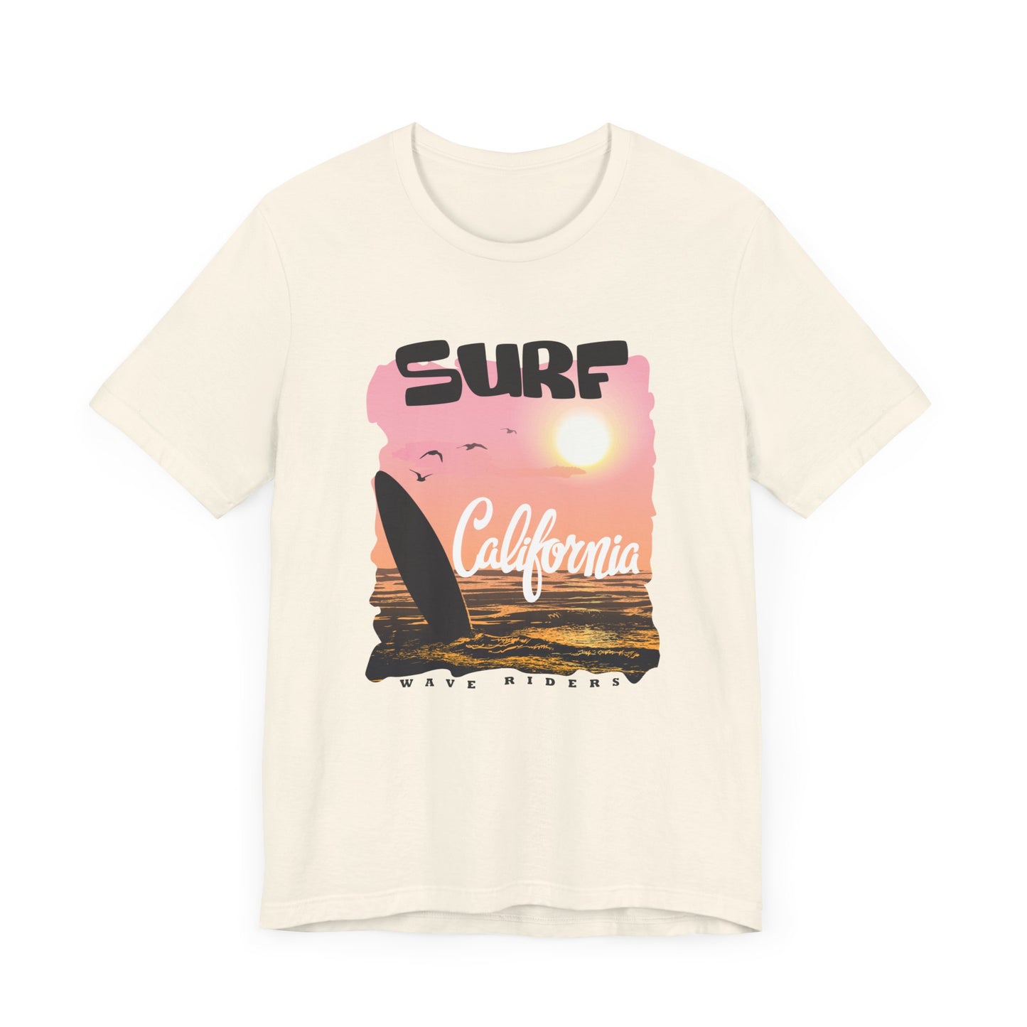 Surf California, Wave Riders - Unisex Jersey Short Sleeve Tee