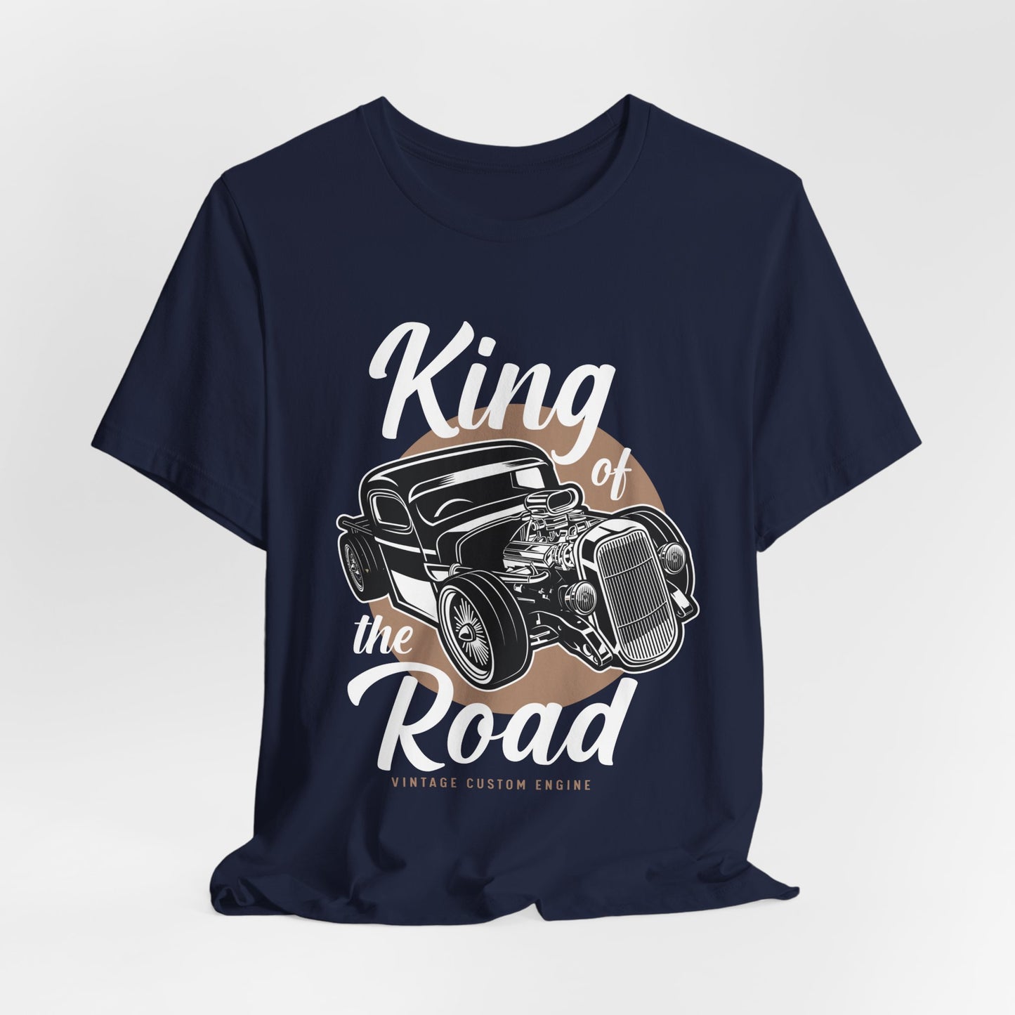 King of the Road, Vintage Custom Engine - Unisex Jersey Short Sleeve Tee - 13007