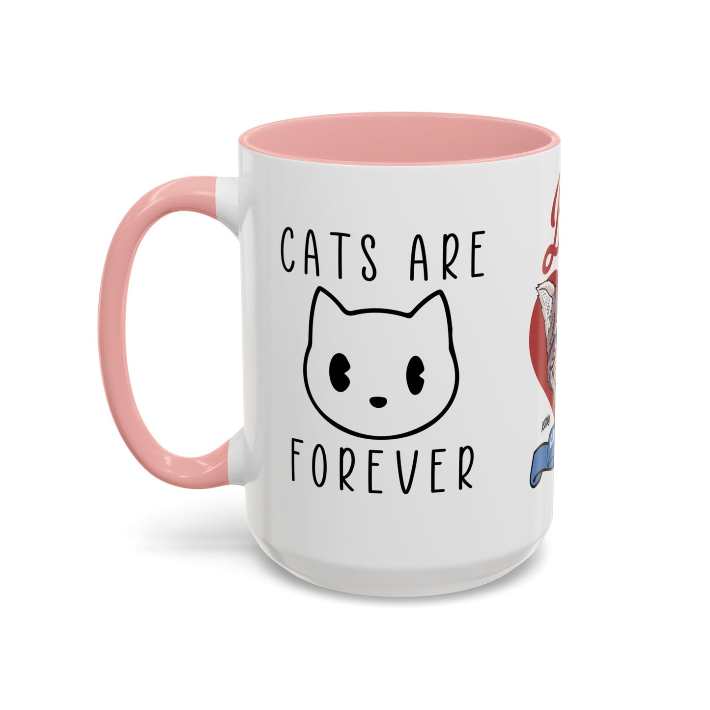 Best Ever Cat Mama - Accent Coffee Mug (11, 15oz)