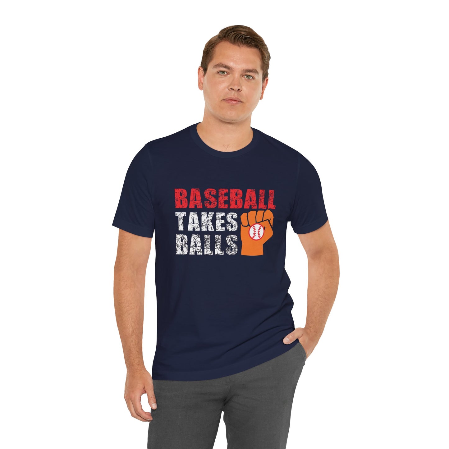 Baseball Takes Balls - Unisex Jersey Short Sleeve Tee - 13908