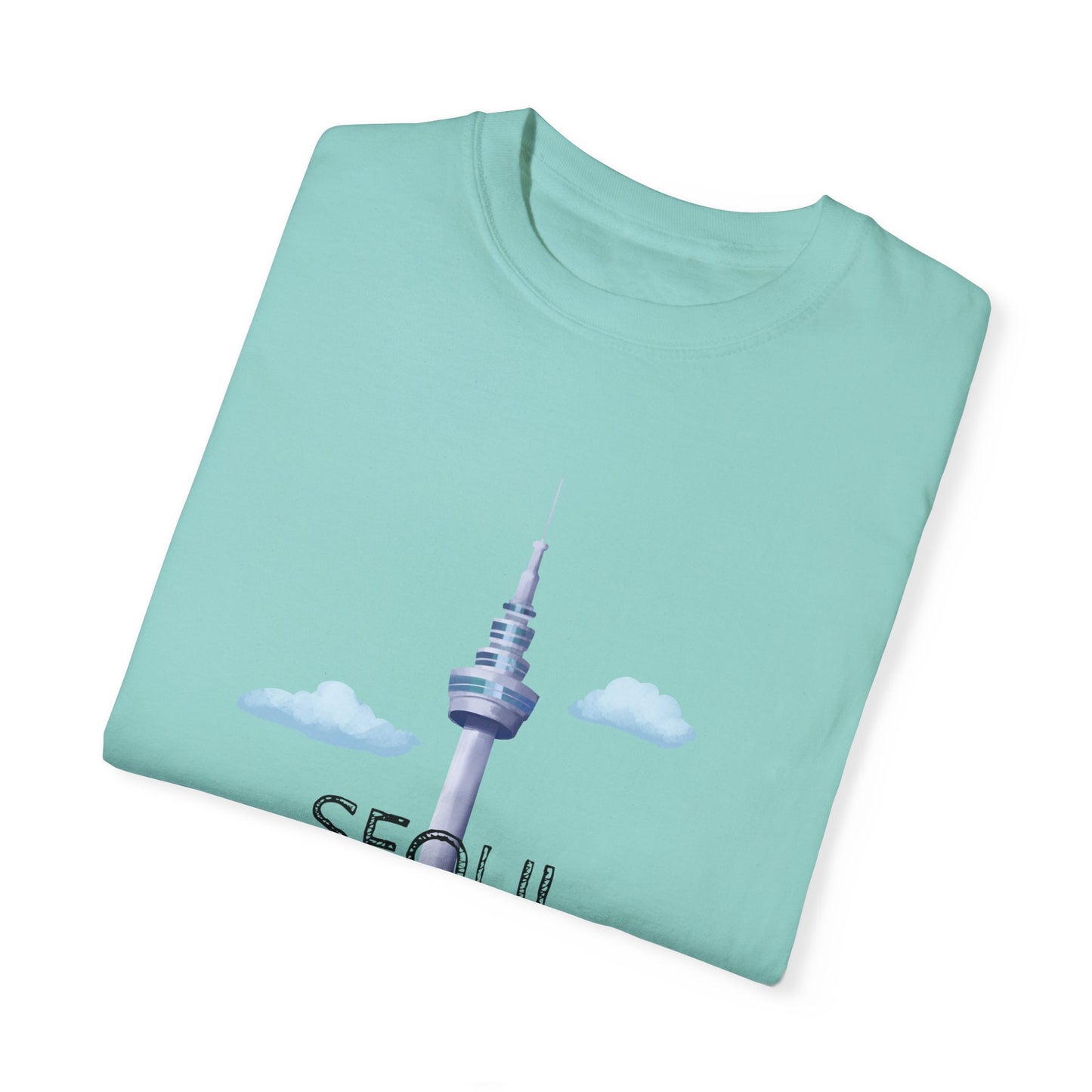 Seoul Skyline Unisex T-Shirt - Casual Travel Tee - 12046