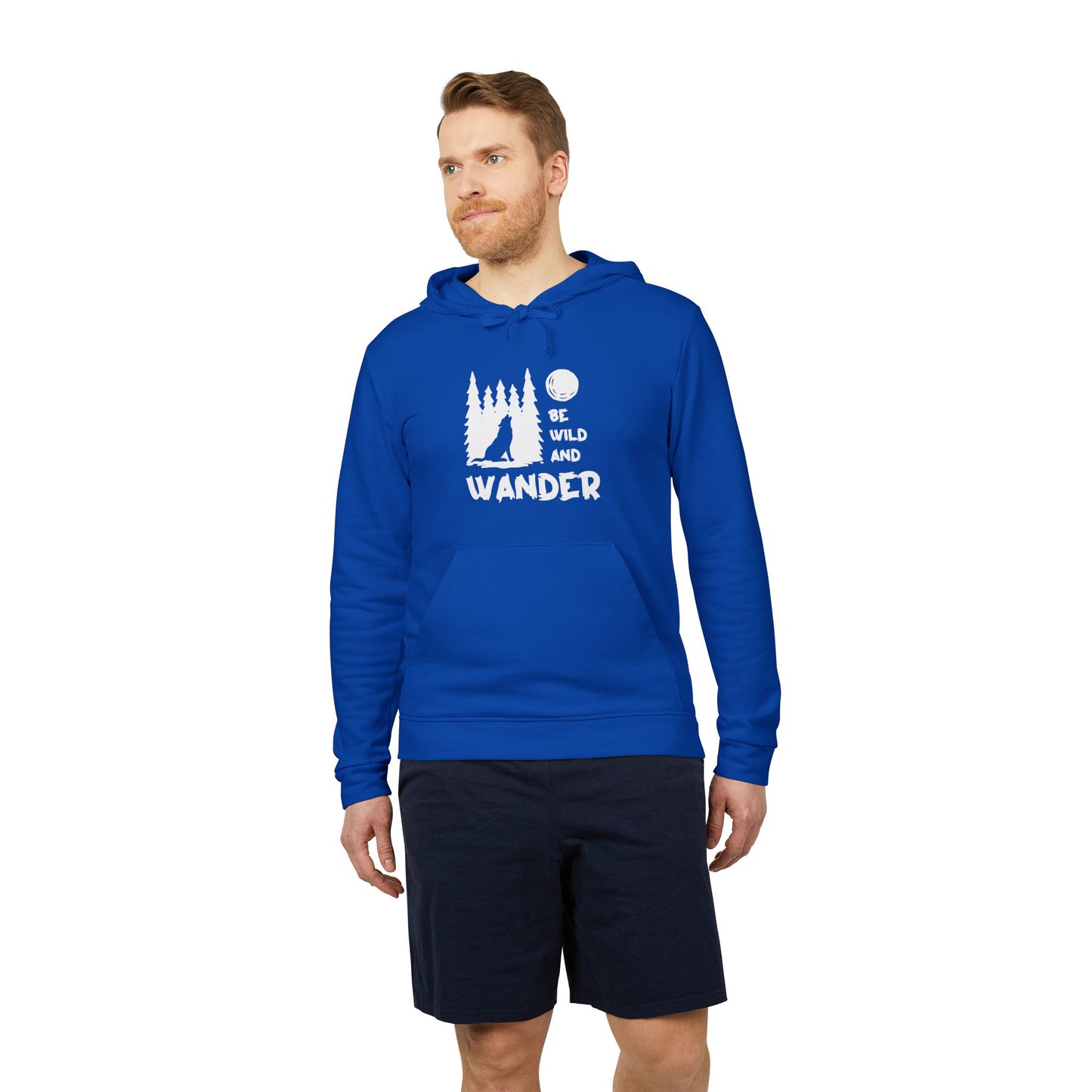 Camping: Be Wild & Wander - Adidas Unisex Fleece Hoodie