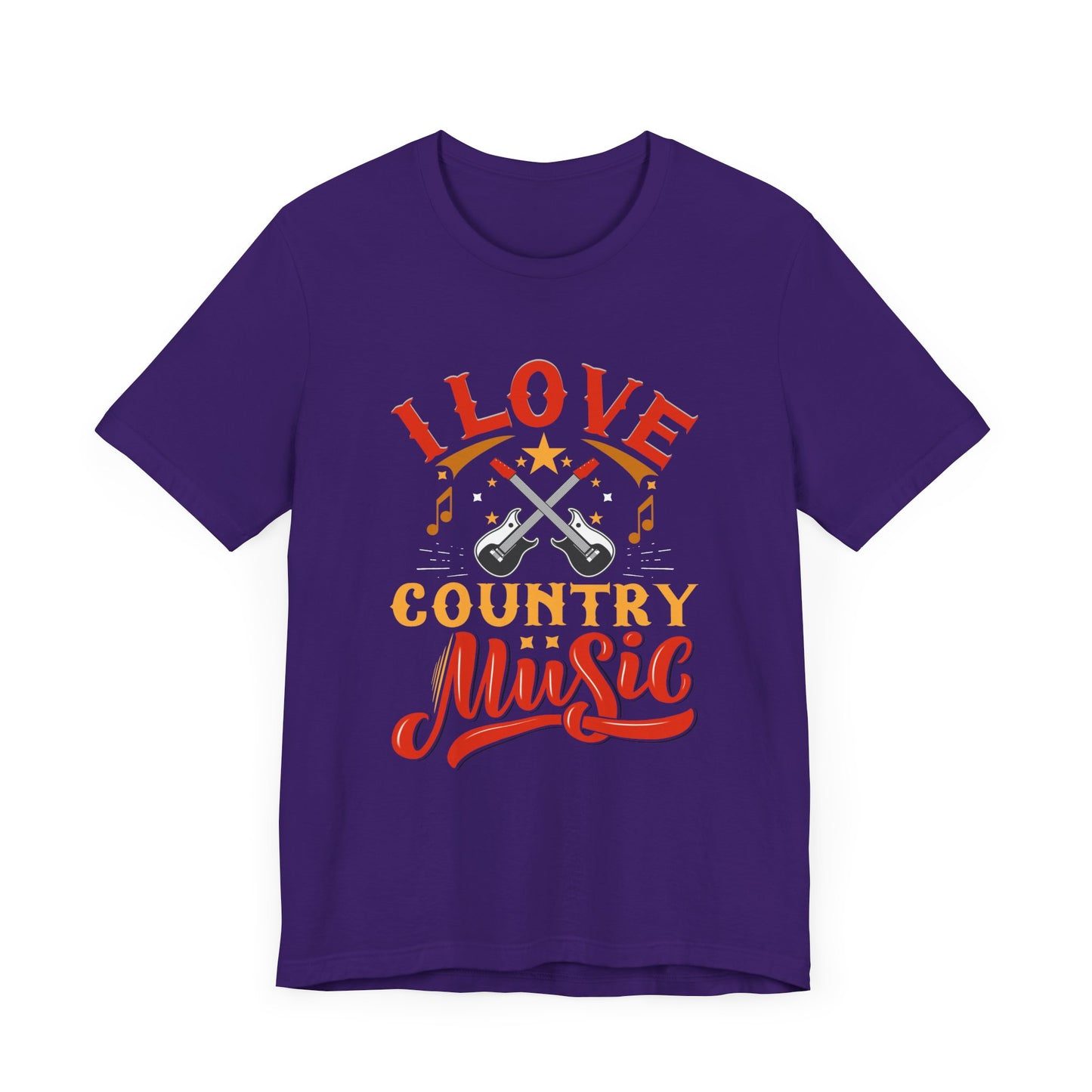 I Love Country Music - Unisex Jersey Short Sleeve Tee