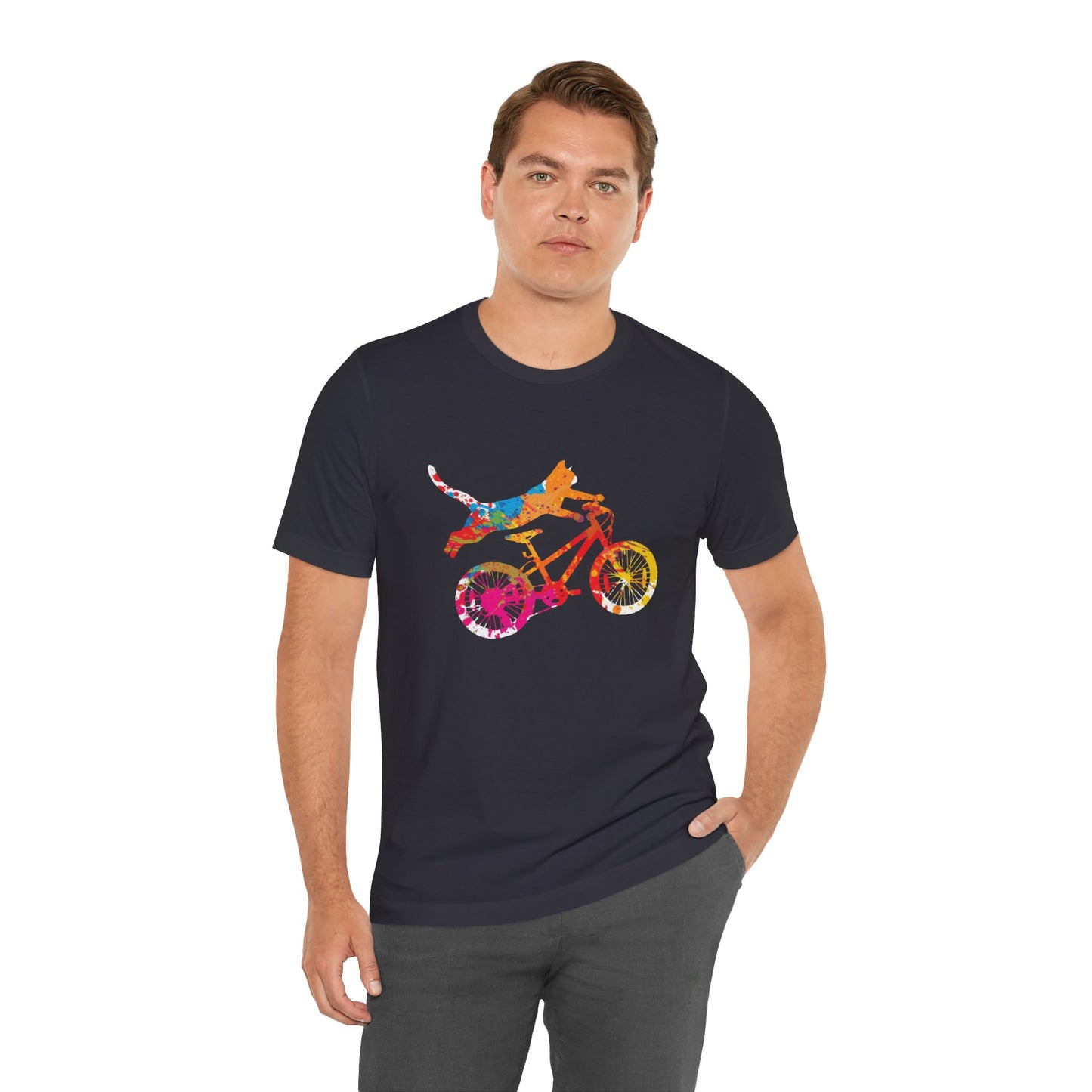 Bicycle:  Purrfect Ride - Unisex Jersey Short Sleeve Tee