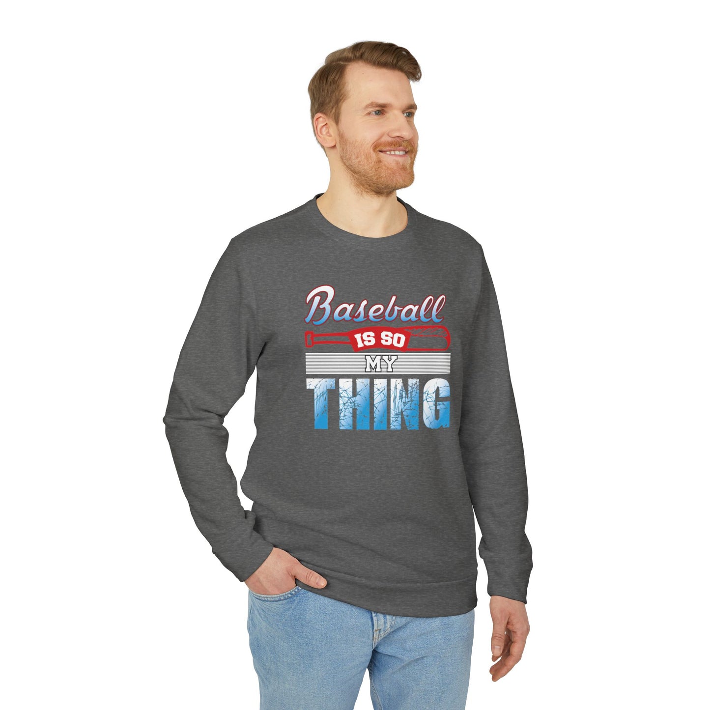 Baseball Is My Thing - adidas Unisex Fleece Crewneck Sweatshirt - 14099