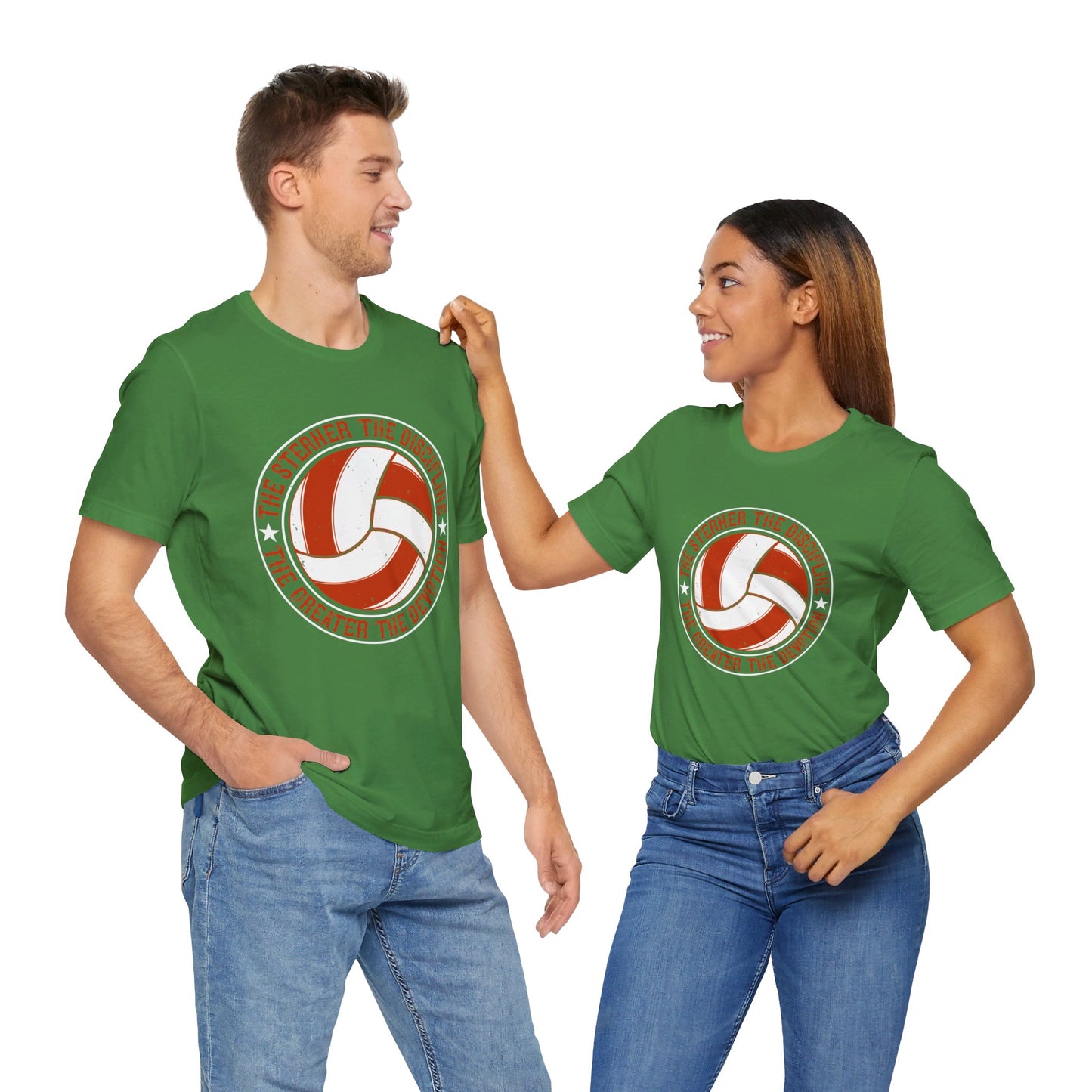 Volleyball: The Sterner the Discipline, the Greater the Devotion - Unisex Jersey Short Sleeve Tee