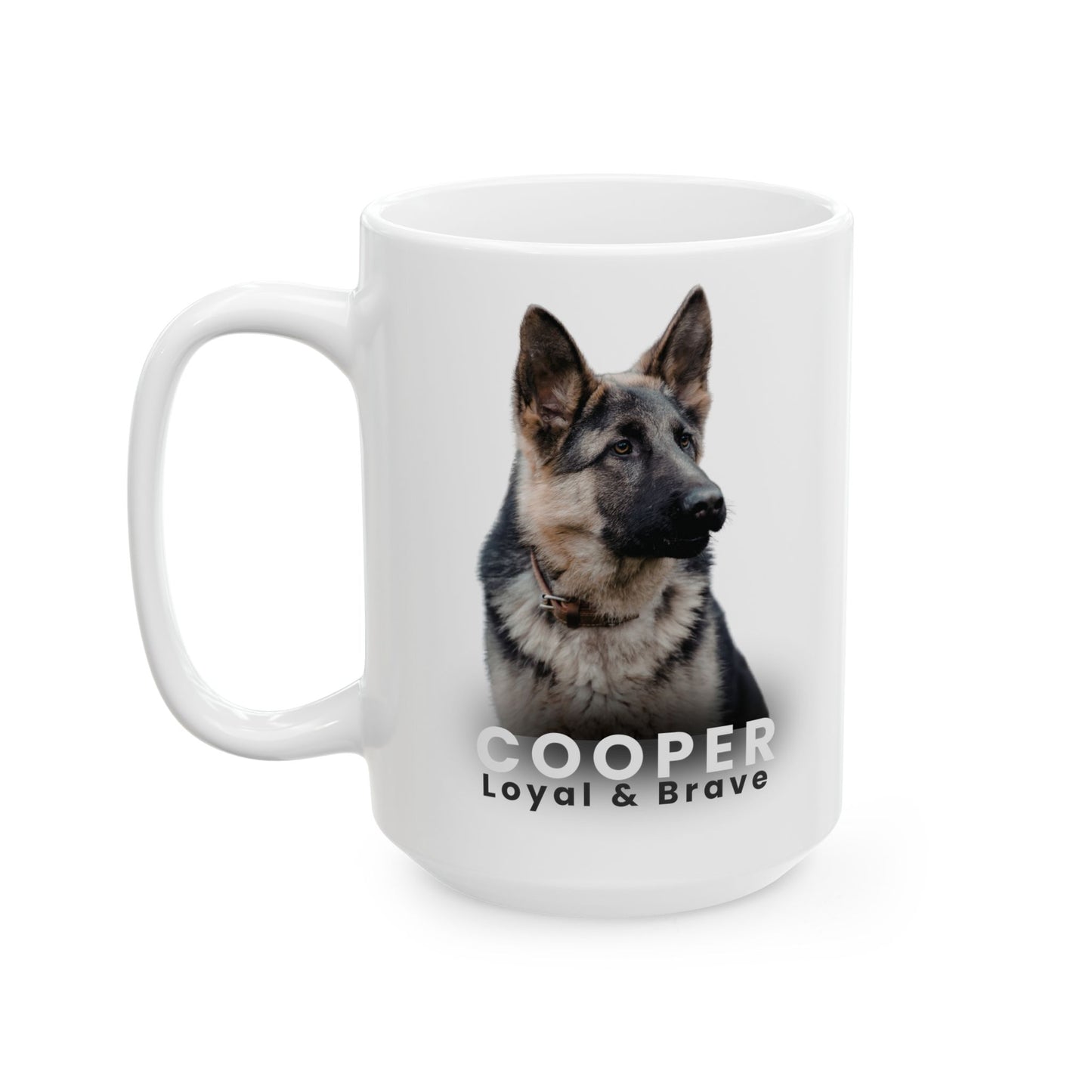 Personalized Dog Photo Mug – Custom Pet Portrait Coffee Cup | Gift for Dog Lovers (11oz / 15oz) - 14827