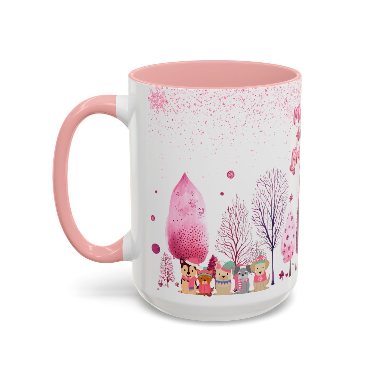 Merry and Bright - Accent Coffee Mug (11, 15oz)