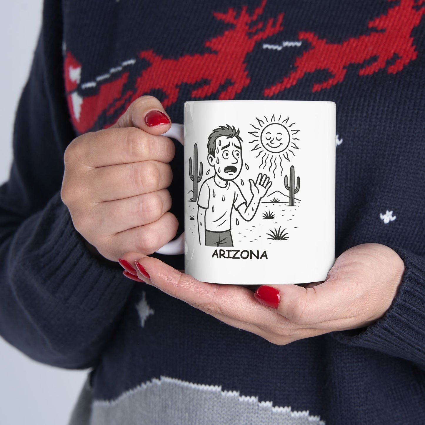 "If you think it's hot now, wait for summer." Ceramic Mug - 13074