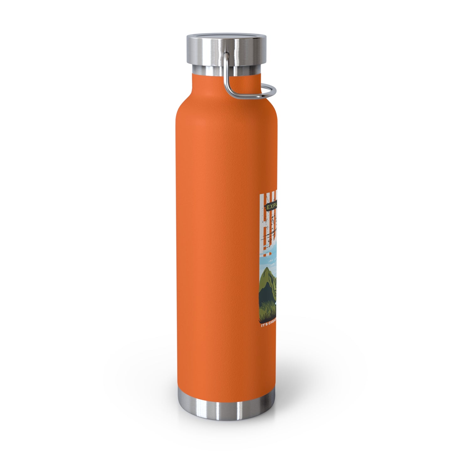 Explore Mode, Hiking - Copper Vacuum Insulated Bottle, 22oz - 10748