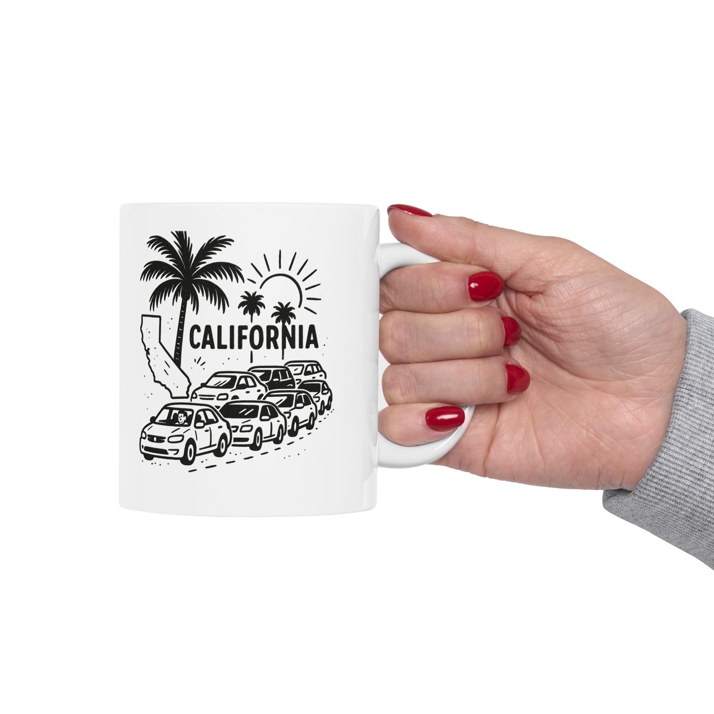 "Living the dream… if the dream includes traffic." Ceramic Mug -  11oz & 15oz - 12721