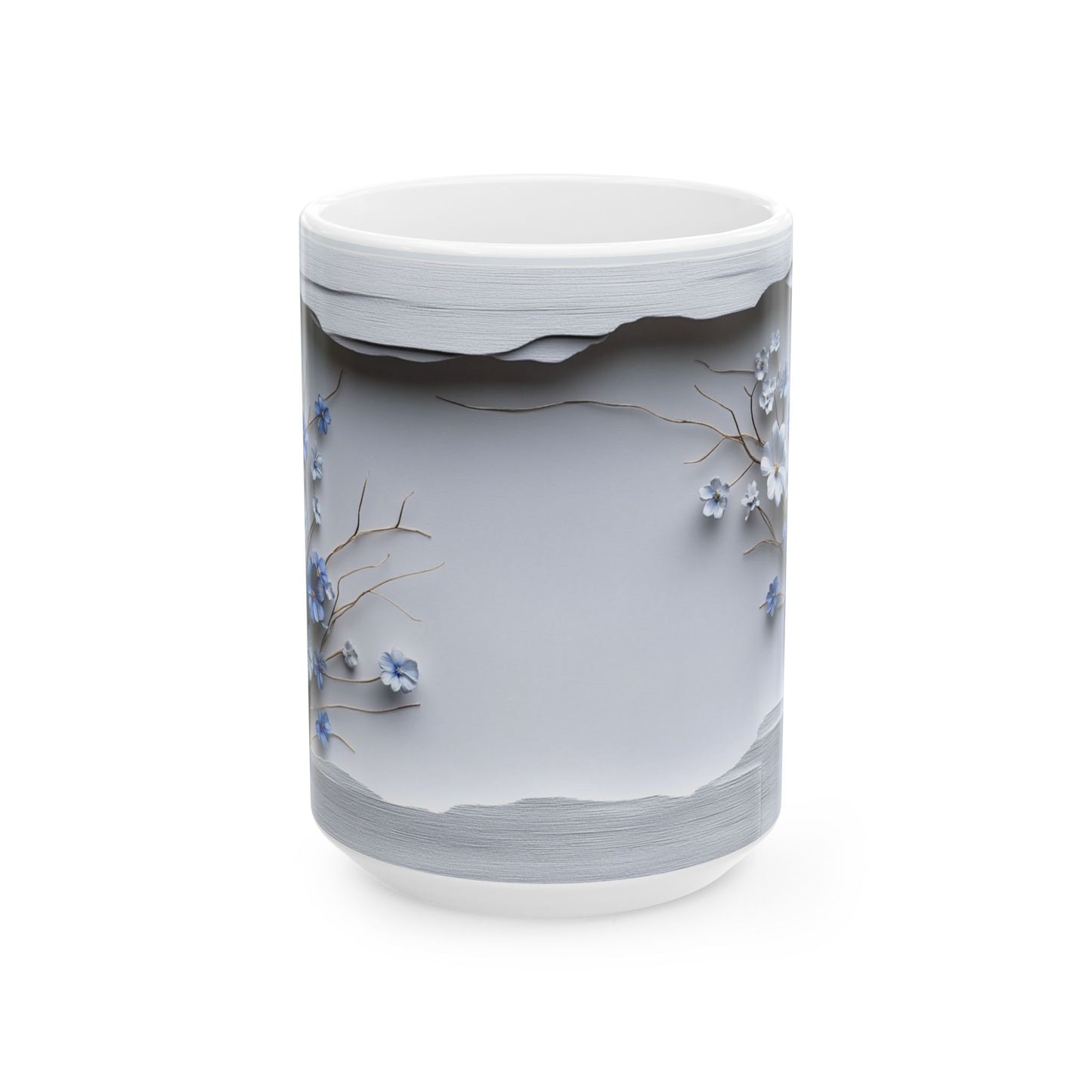 Beautiful Flowers, Vintage  - Ceramic Mug, (11oz, 15oz) - 11480