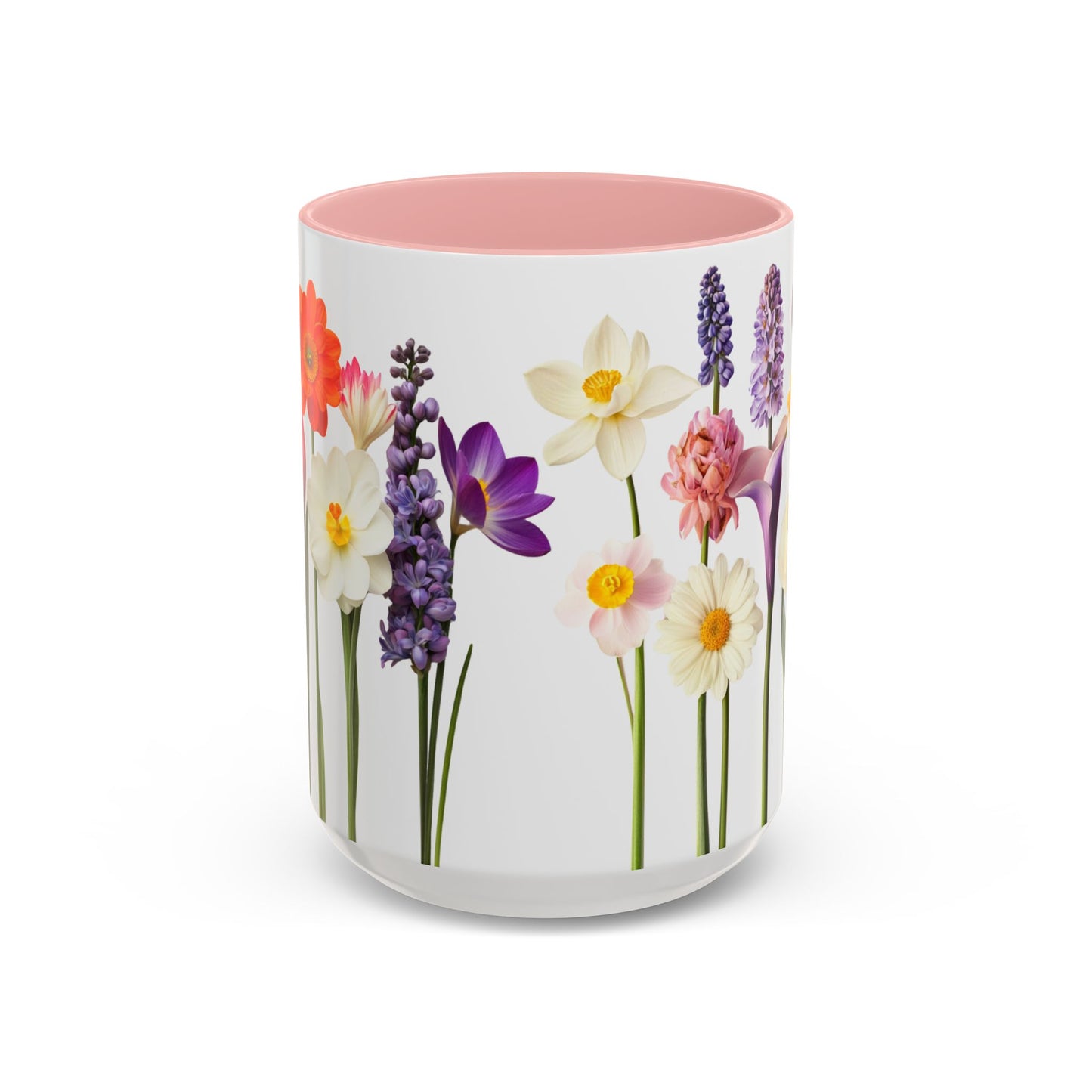 Bright Flowers - Accent Coffee Mug (11, 15oz) - 10400