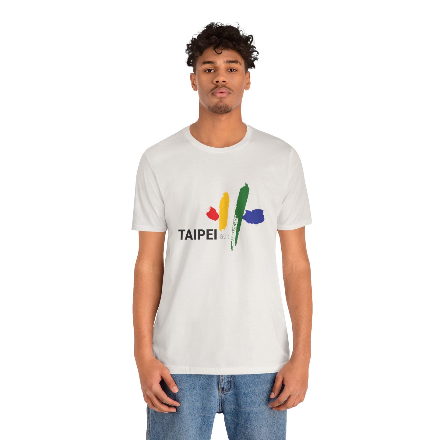 Taipei Artistic Unisex Tee - Colorful Graphic Short Sleeve Shirt - 12245