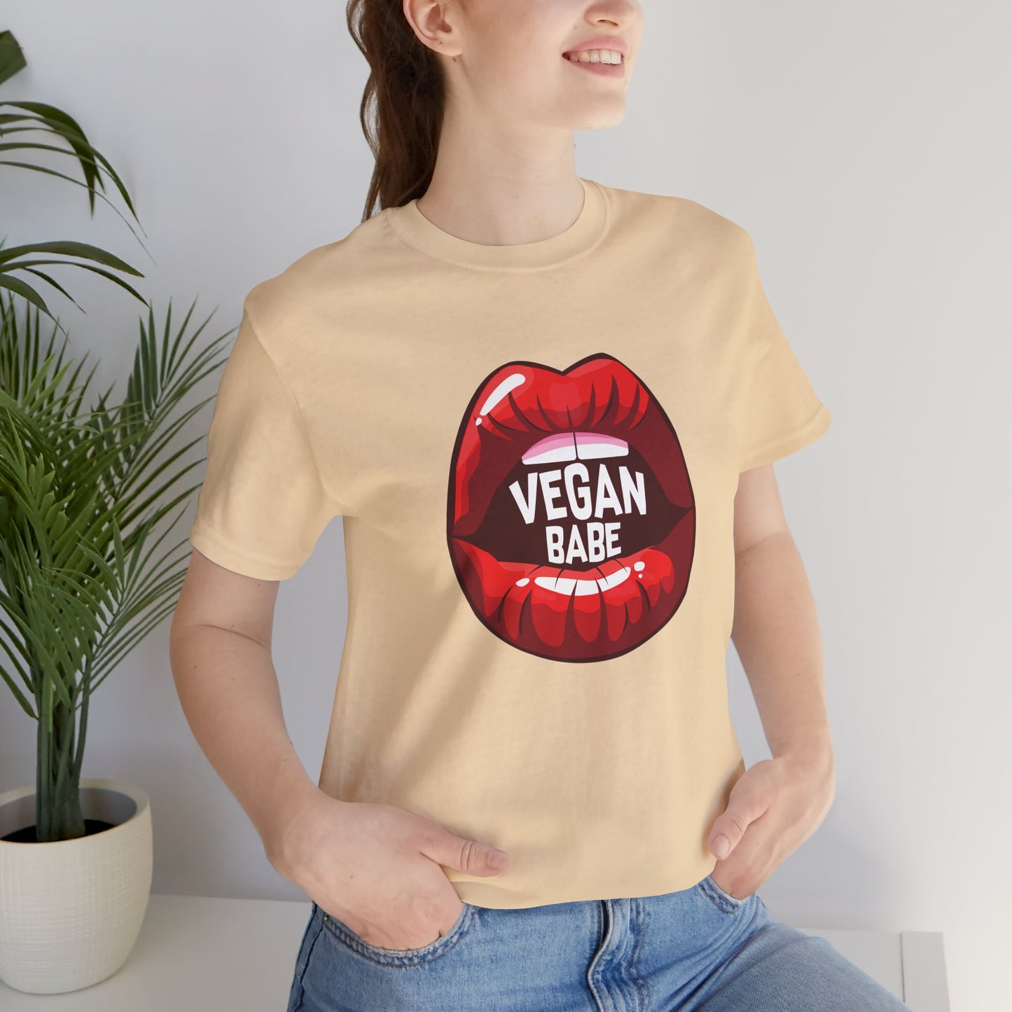 Vegan Babe - Unisex Jersey Short Sleeve Tee - 12426