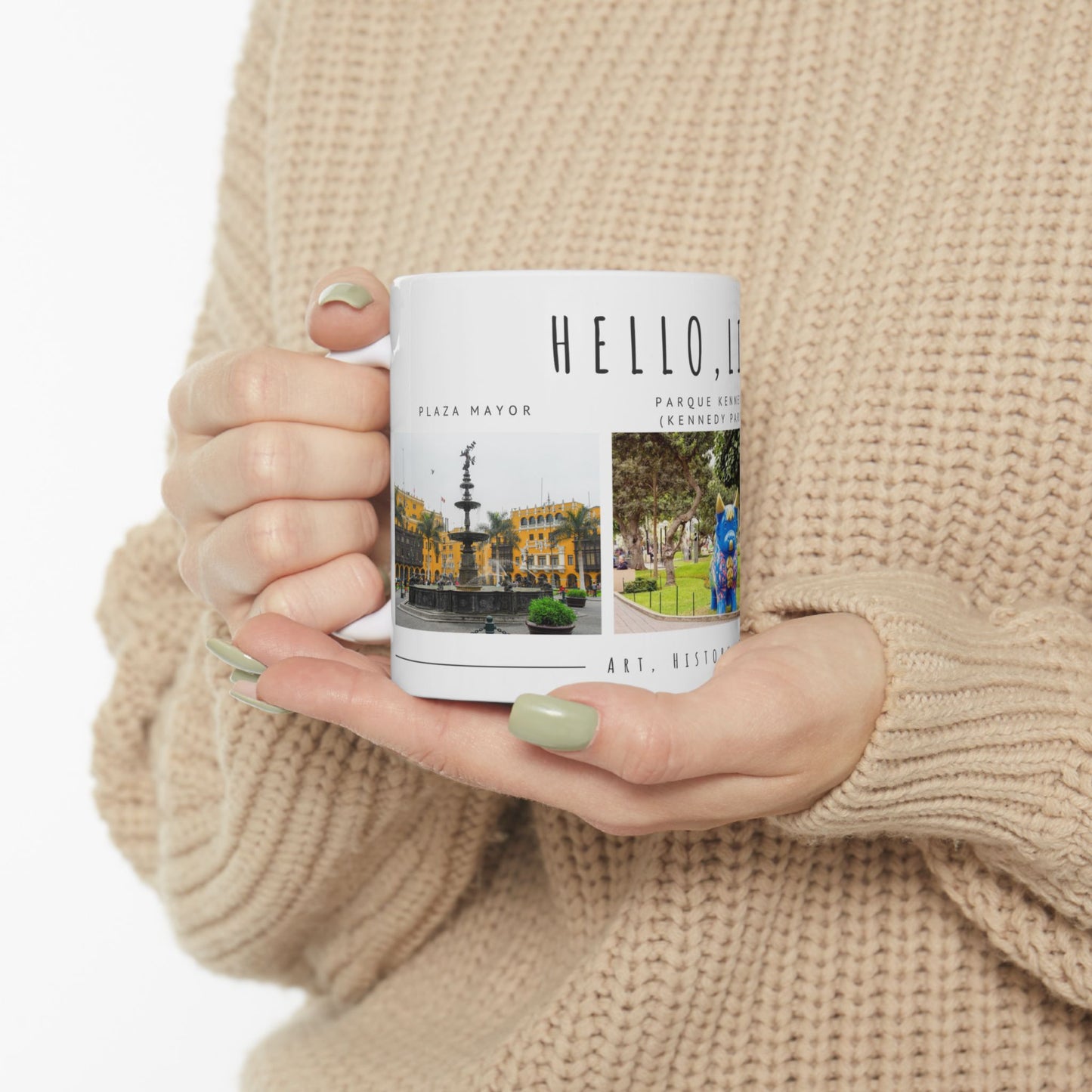 Hello Lima! Ceramic Mug - 11oz & 15oz | Travel Gift, Art & History Mug - 12028